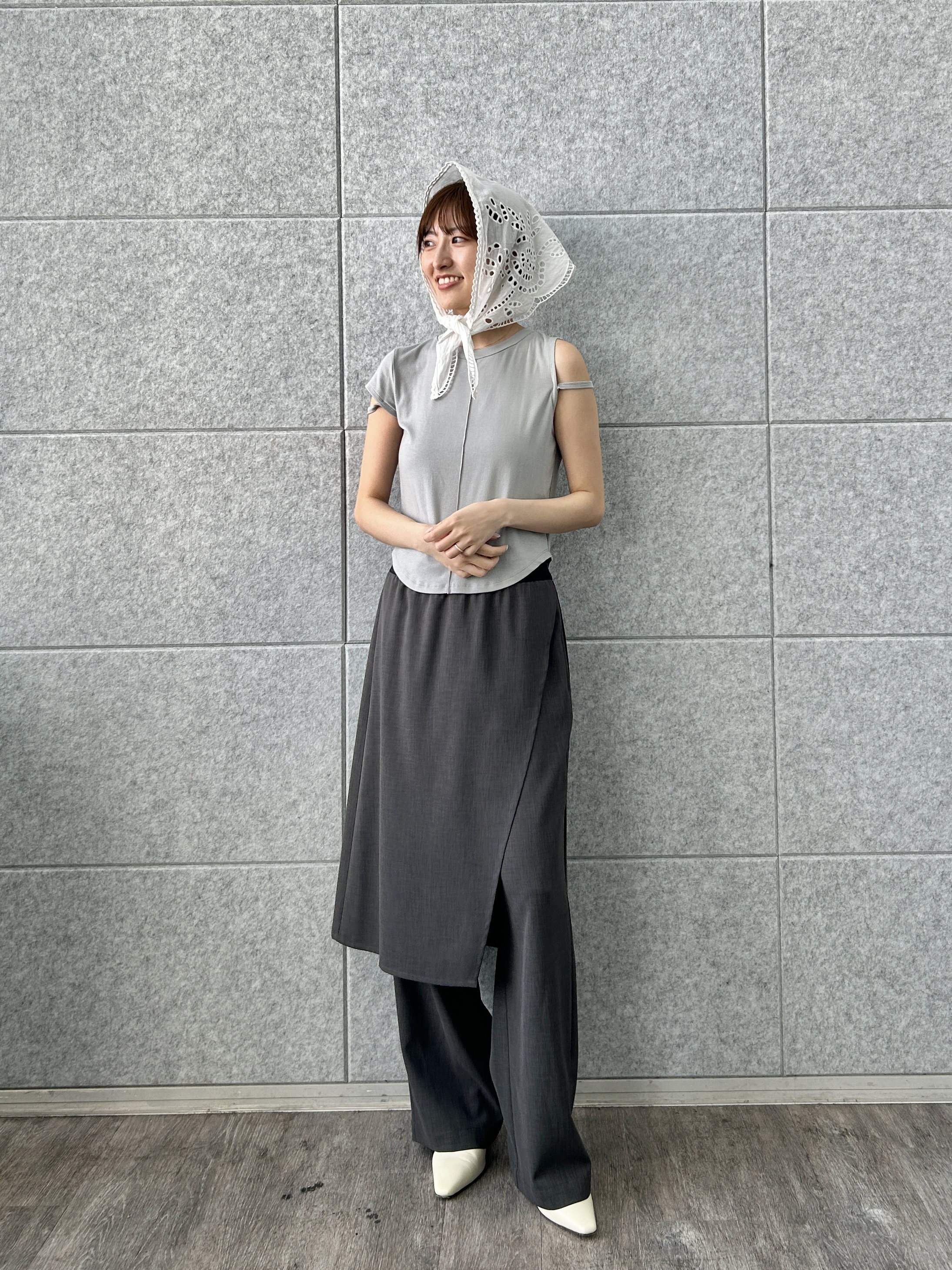 harunaさんの「CODE A｜compact edge tee」を使ったコーディネート