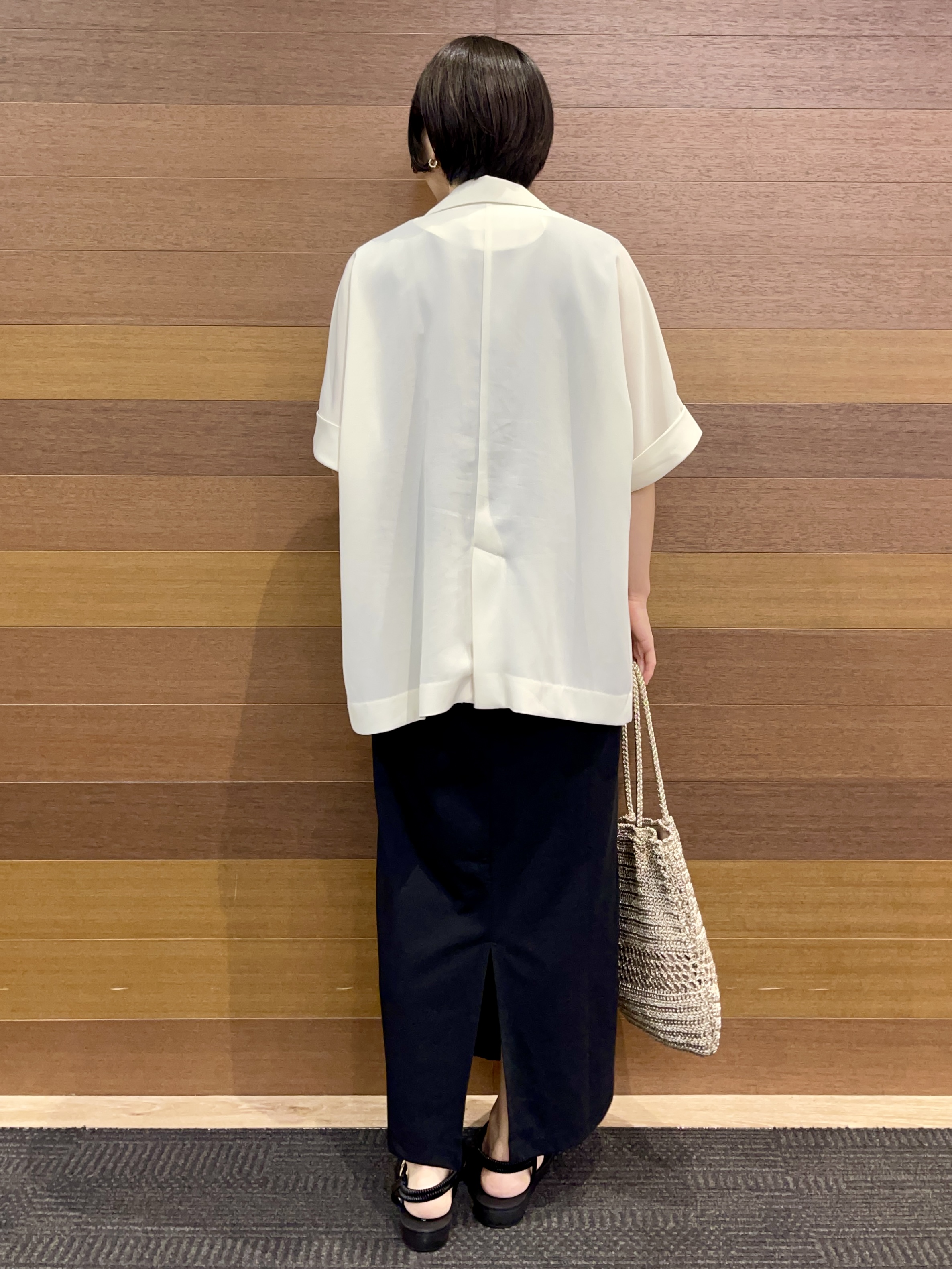 umiさんの「OPAQUE.CLIP｜ビスチェ付きワンピース【ツインセット／洗濯機OK】」を使ったコーディネート
