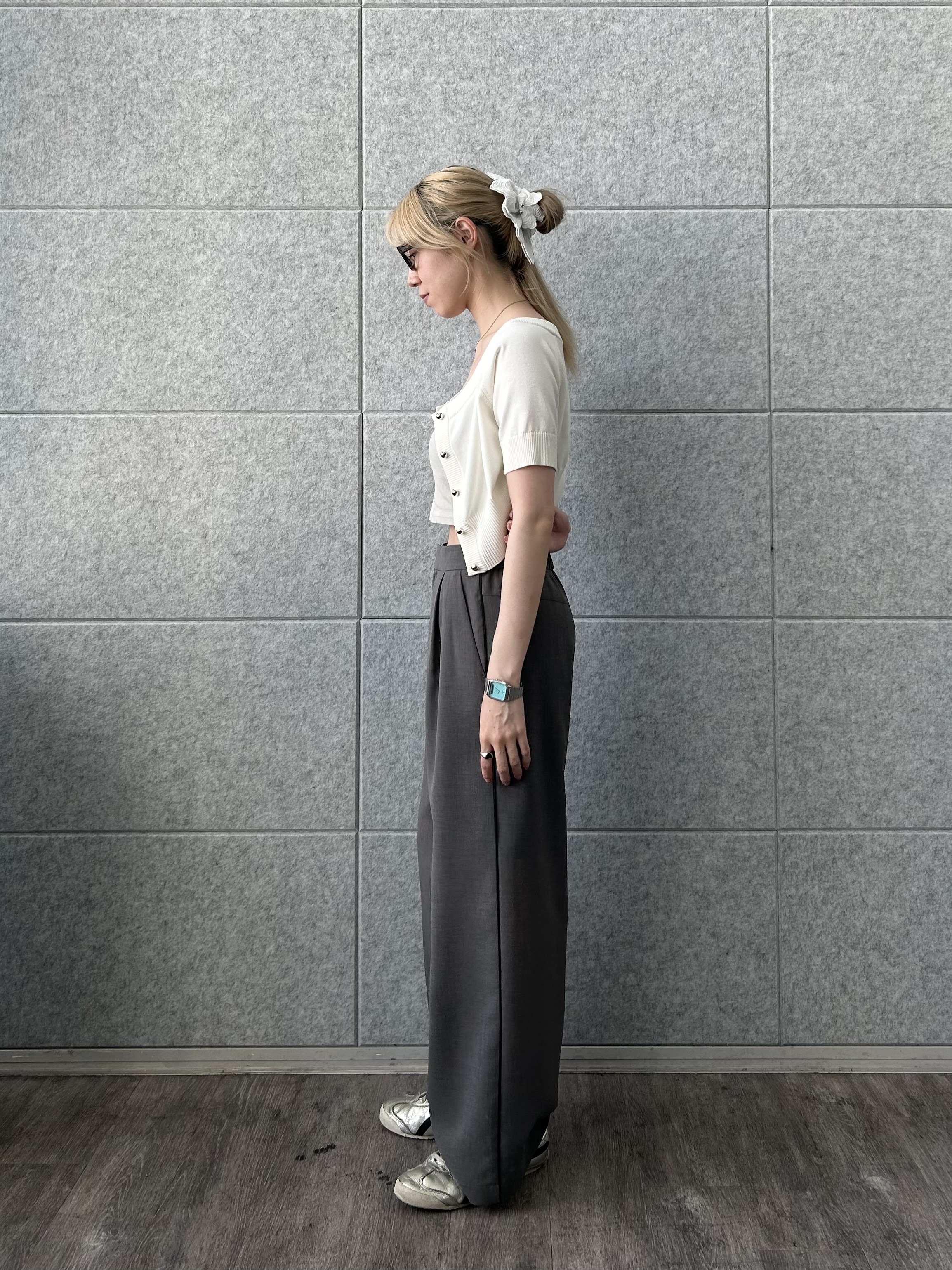 honoka Aさんの「CODE A｜design knit short cardigan」を使ったコーディネート