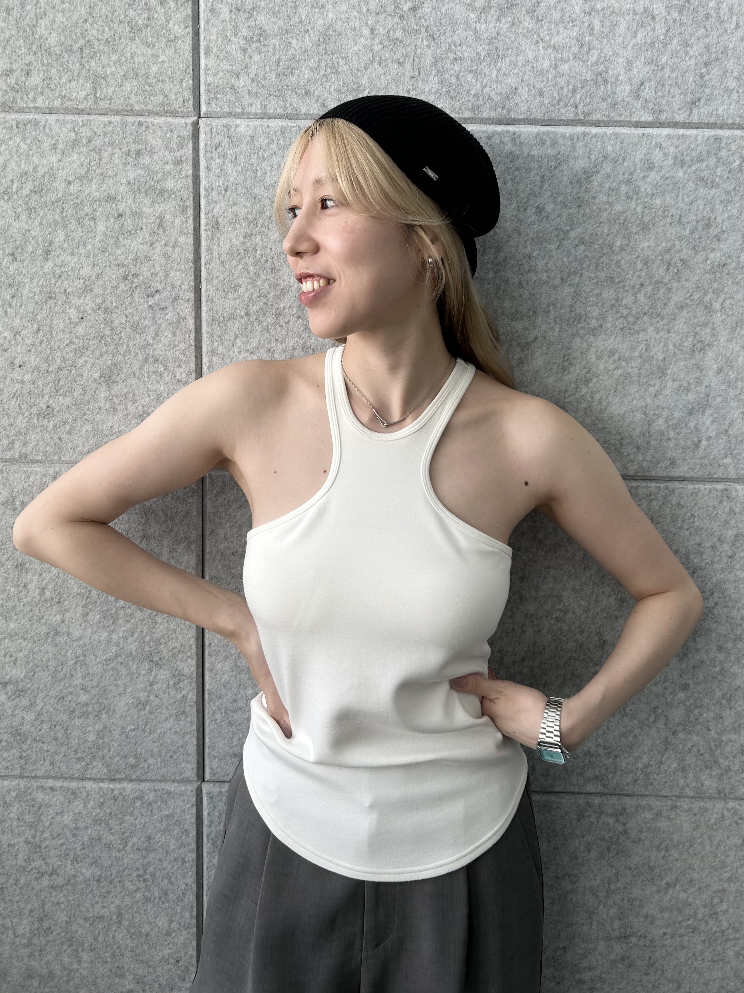 honoka Aさんの「CODE A｜【Re】【Cup-in】design cut tank」を使ったコーディネート