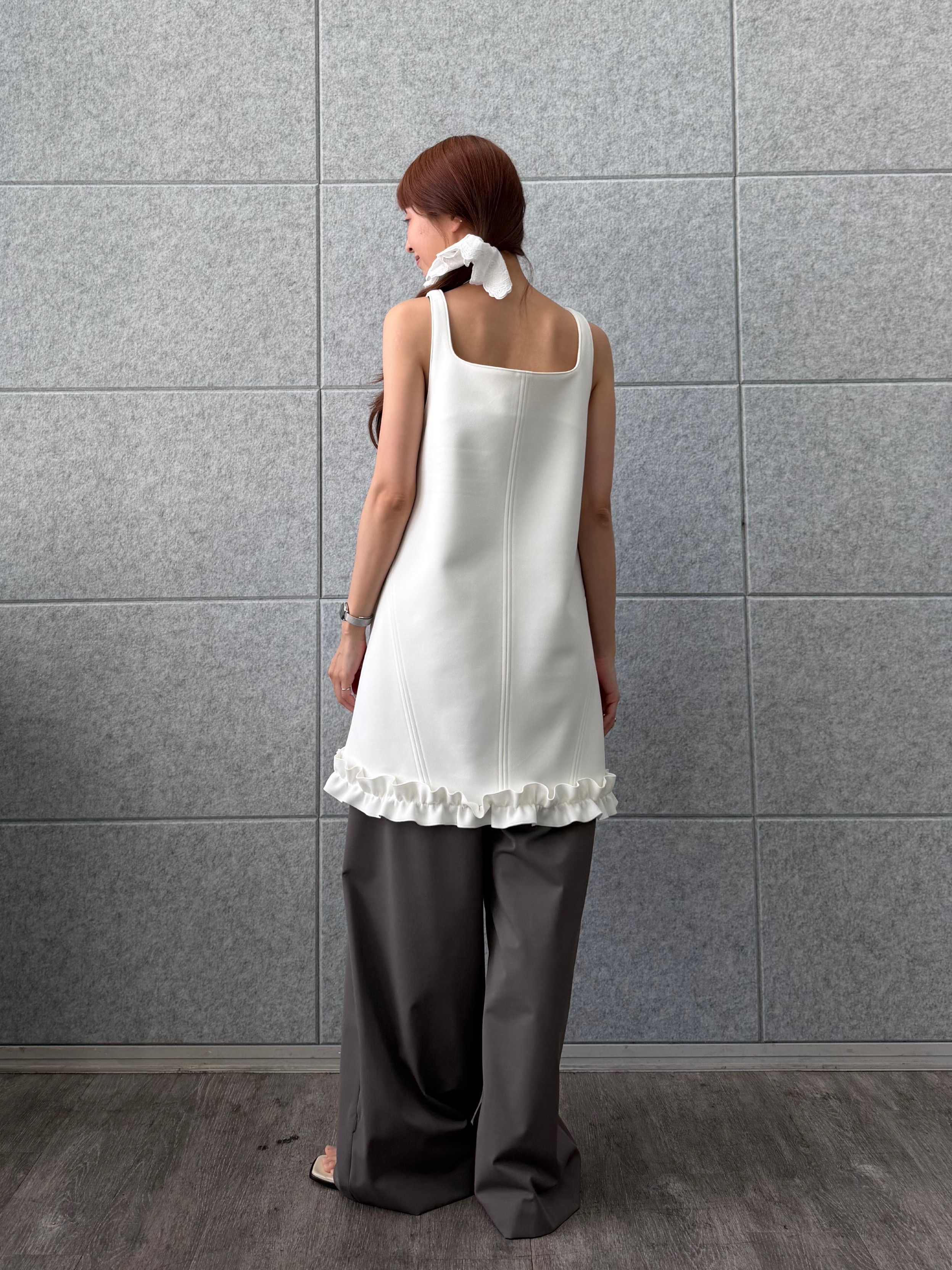 kanamiさんの「CODE A｜frill mini dress」を使ったコーディネート