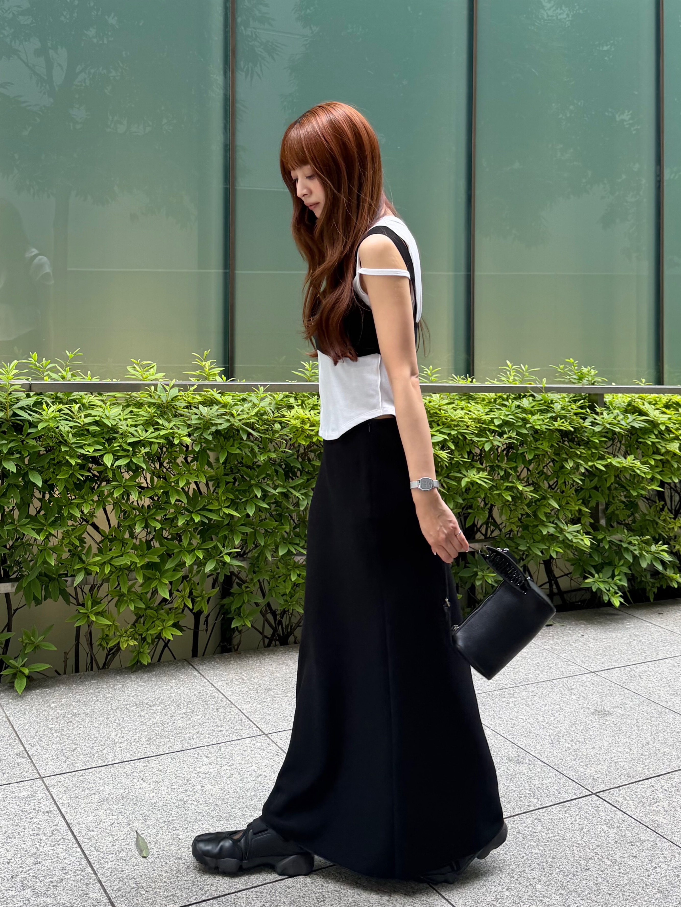 kanamiさんの「CODE A｜compact edge tee」を使ったコーディネート