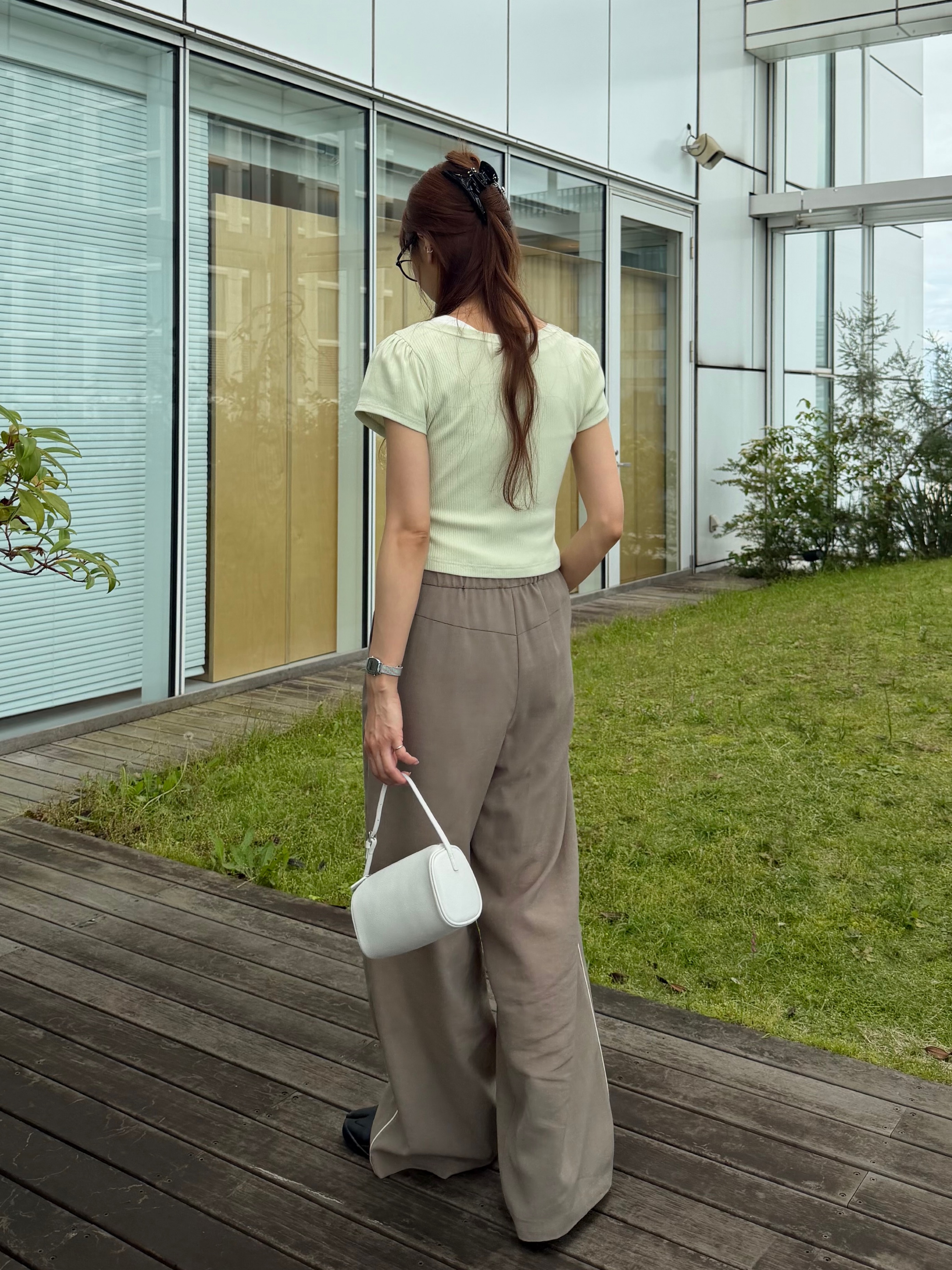 kanamiさんの「CODE A｜M everyday rib button tee」を使ったコーディネート