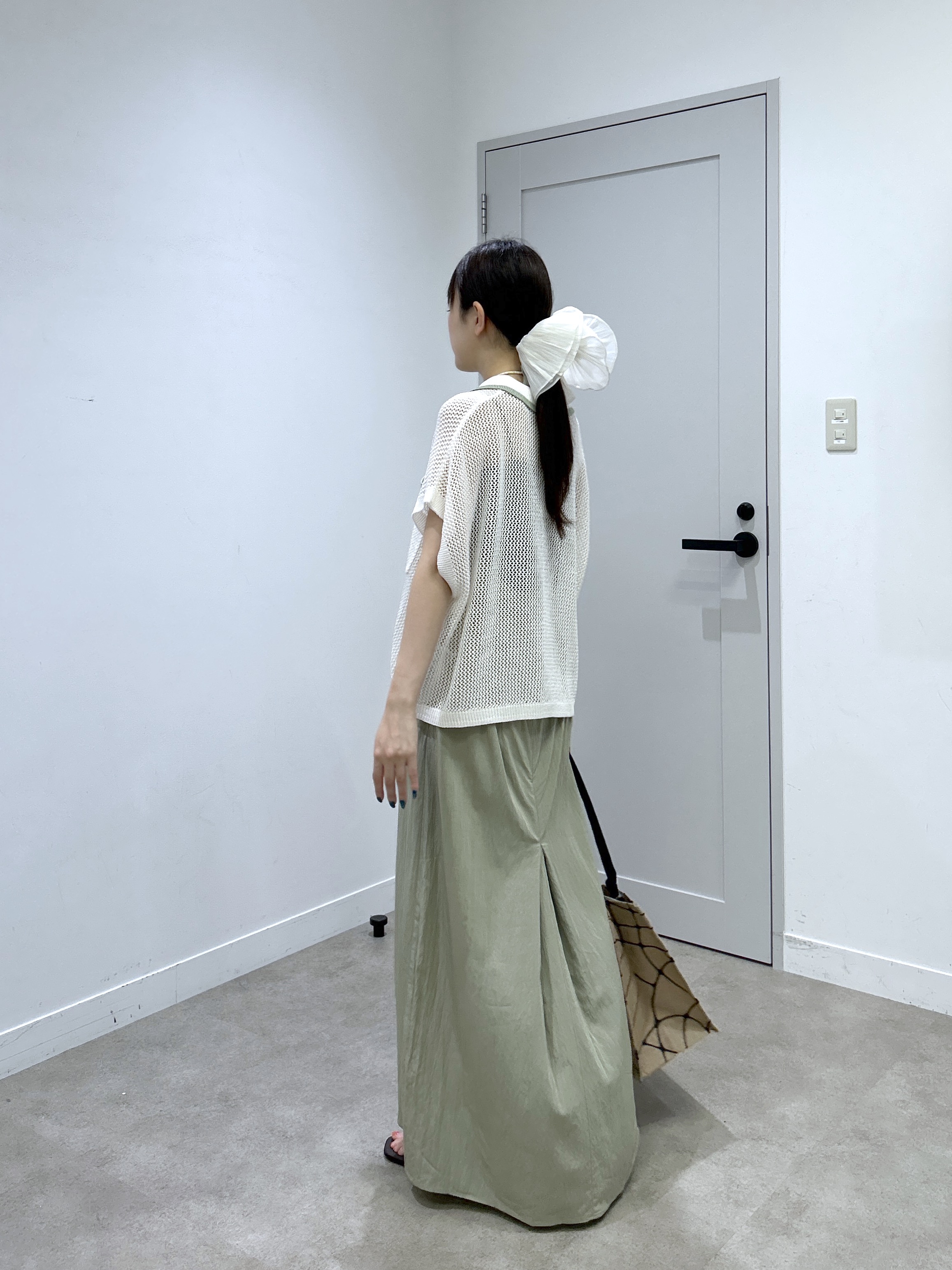 Renoさんの「INDIVI｜メッシュポロドルマンニット」を使ったコーディネート