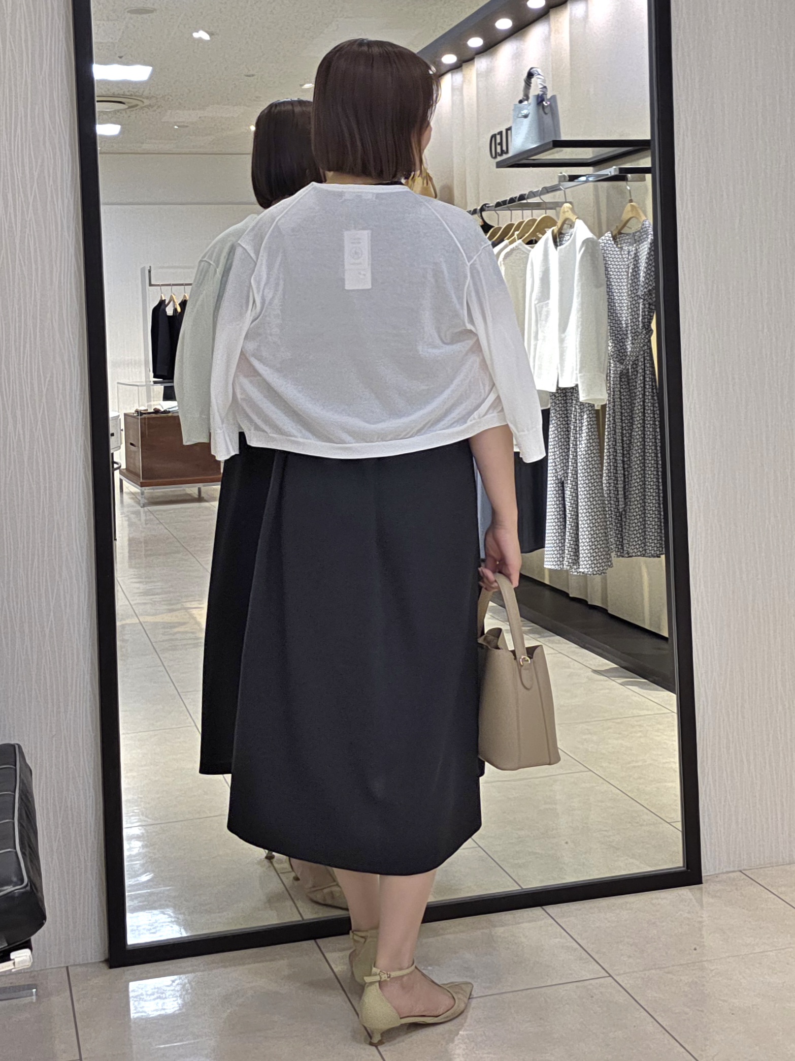 naokoさんの「UNTITLED｜【UV/接触冷感/遮熱/通気性】スラブバンドカラーワンピース」を使ったコーディネート