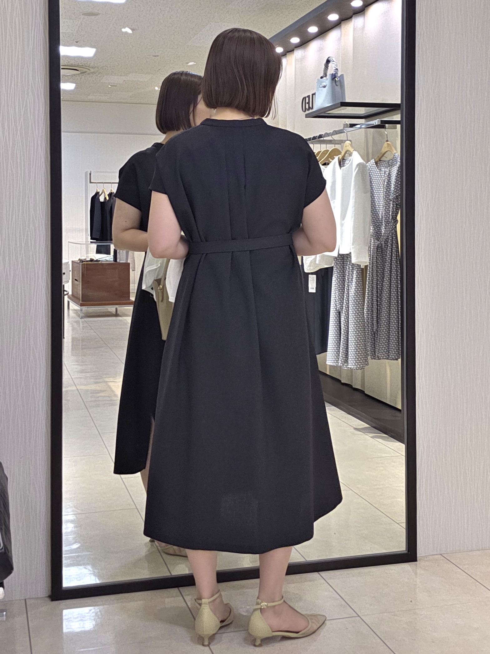 naokoさんの「UNTITLED｜【UV/接触冷感/遮熱/通気性】スラブバンドカラーワンピース」を使ったコーディネート