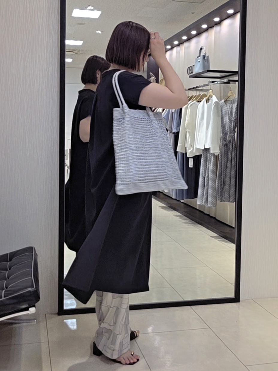 naokoさんの「UNTITLED｜【UV/接触冷感/遮熱/通気性】スラブバンドカラーワンピース」を使ったコーディネート
