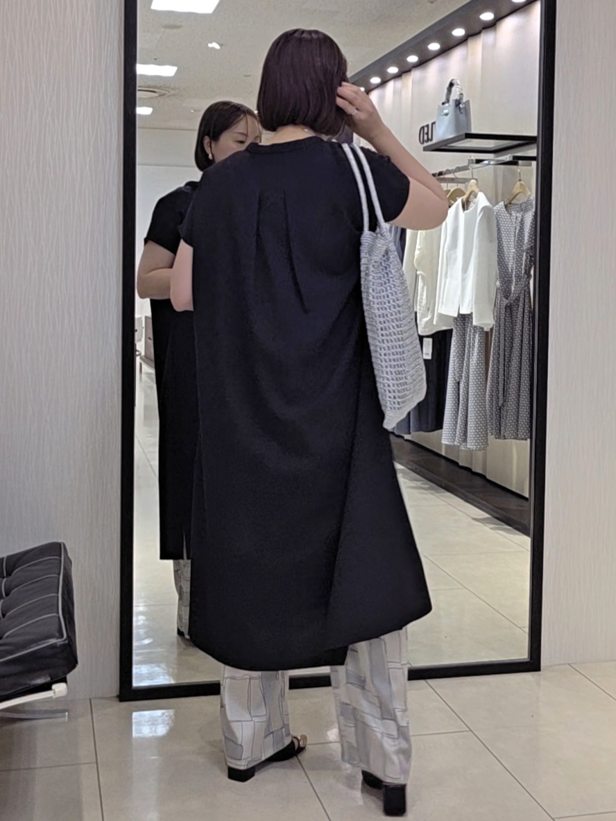 naokoさんの「UNTITLED｜【UV/接触冷感/遮熱/通気性】スラブバンドカラーワンピース」を使ったコーディネート