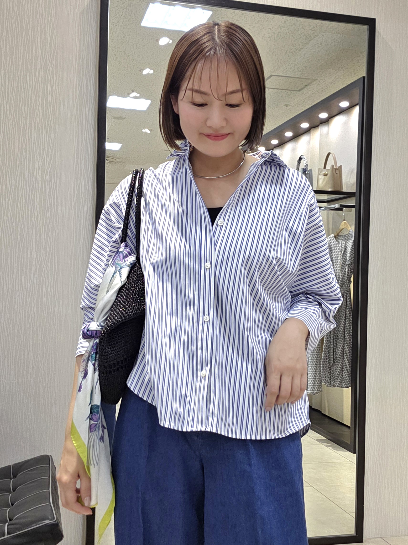 naokoさんの「UNTITLED｜【接触冷感/吸水速乾/UVカット】ドルマンスリーブシャツ」を使ったコーディネート