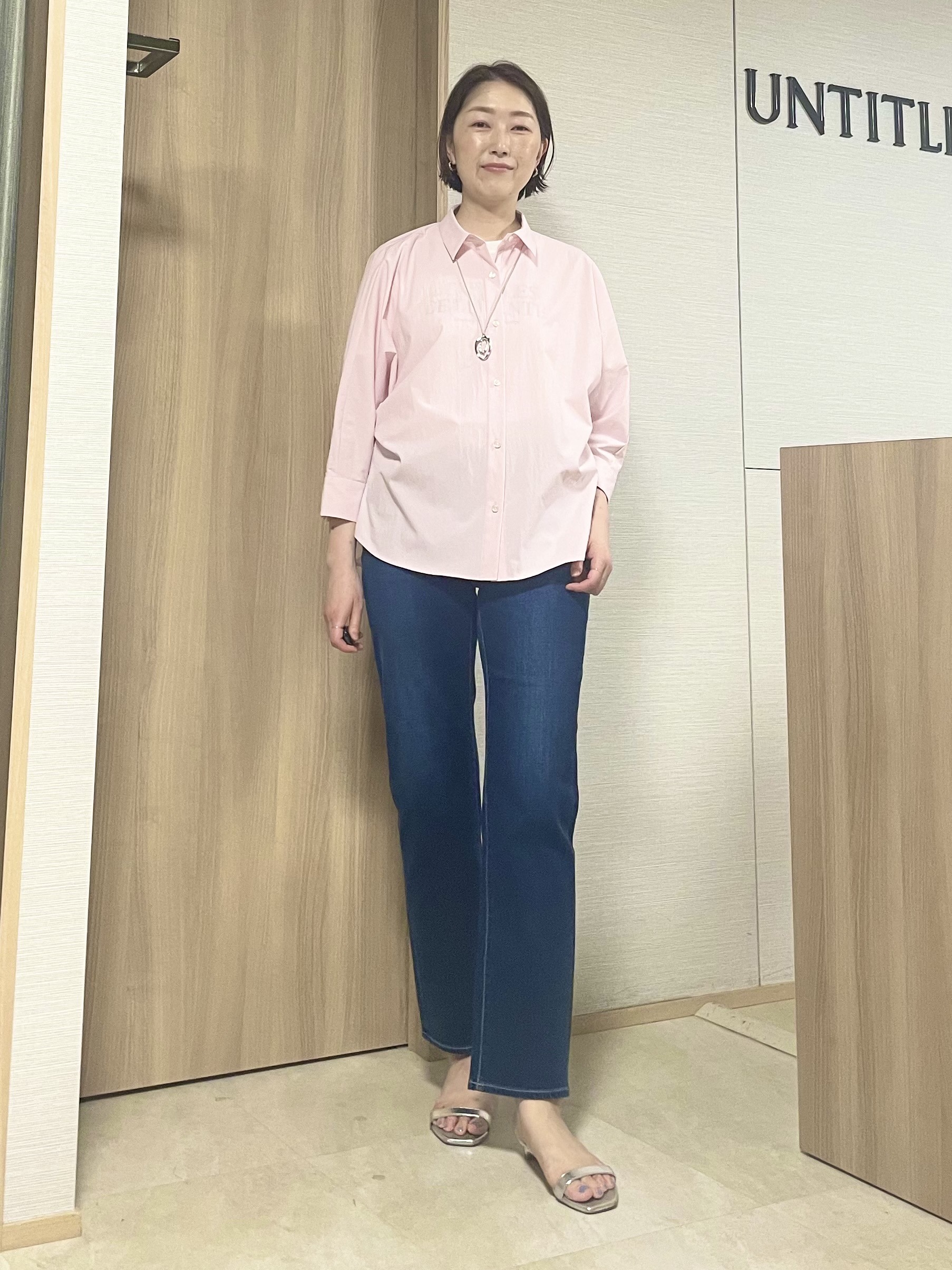 aliceさんの「UNTITLED｜【接触冷感/吸水速乾/UVカット】ドルマンスリーブシャツ」を使ったコーディネート