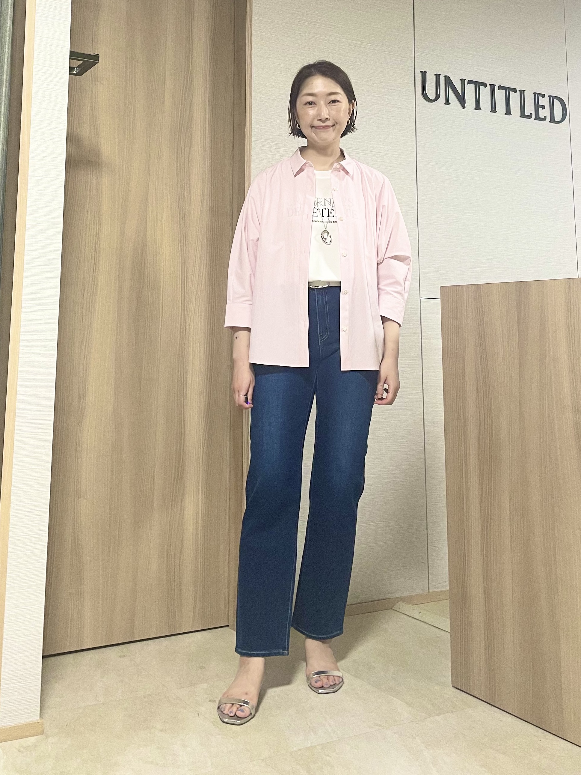 aliceさんの「UNTITLED｜【接触冷感/吸水速乾/UVカット】ドルマンスリーブシャツ」を使ったコーディネート