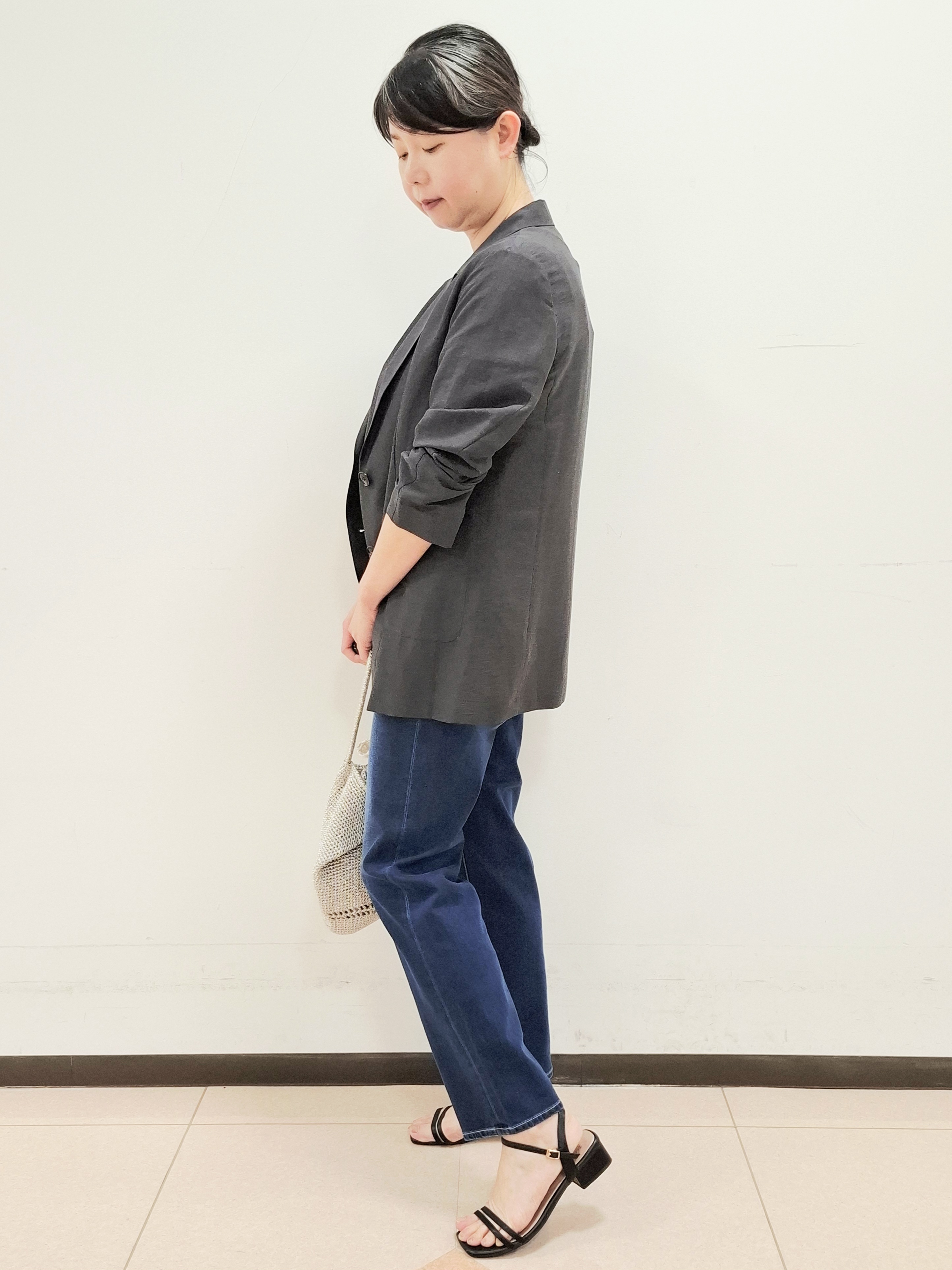 ねぎさんの「UNTITLED｜◆【程よいシアー感/洗える】エアリーバイオジャケット」を使ったコーディネート