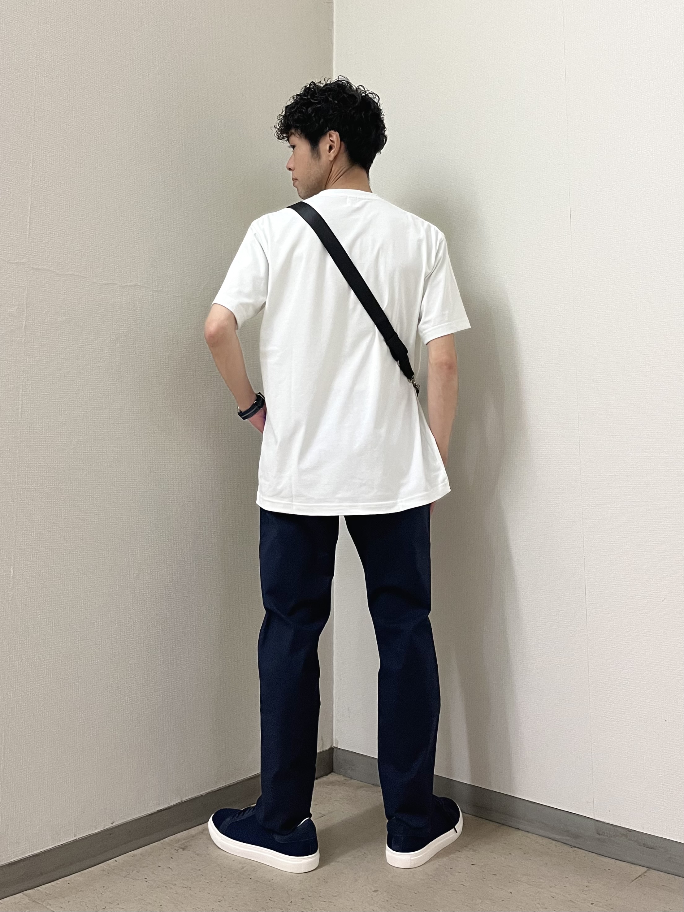 URAさんの「TAKEO KIKUCHI｜モノクロタイルTシャツ」を使ったコーディネート
