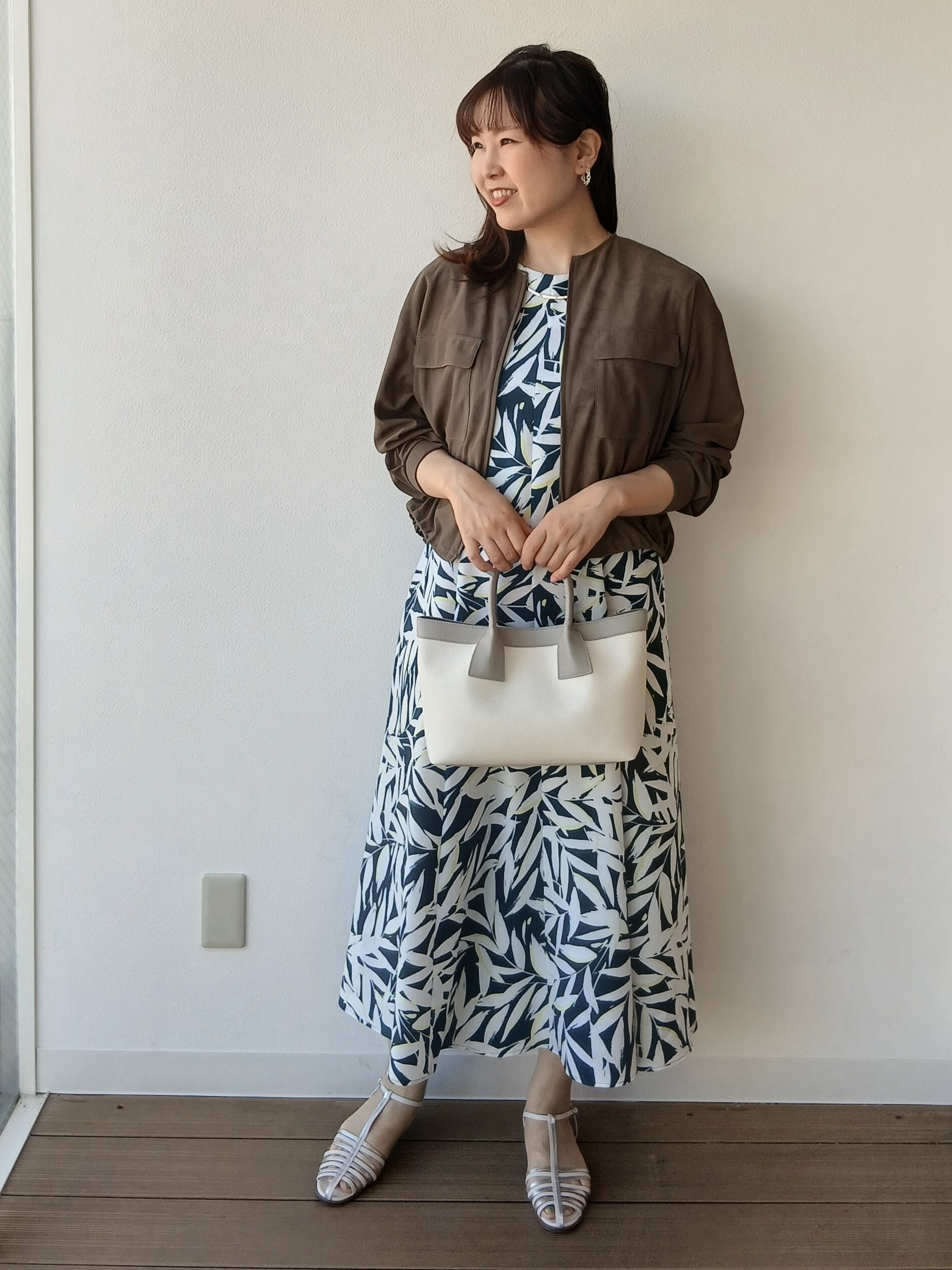 なみきさんの「UNTITLED｜◆【洗える】シアーブルゾン」を使ったコーディネート