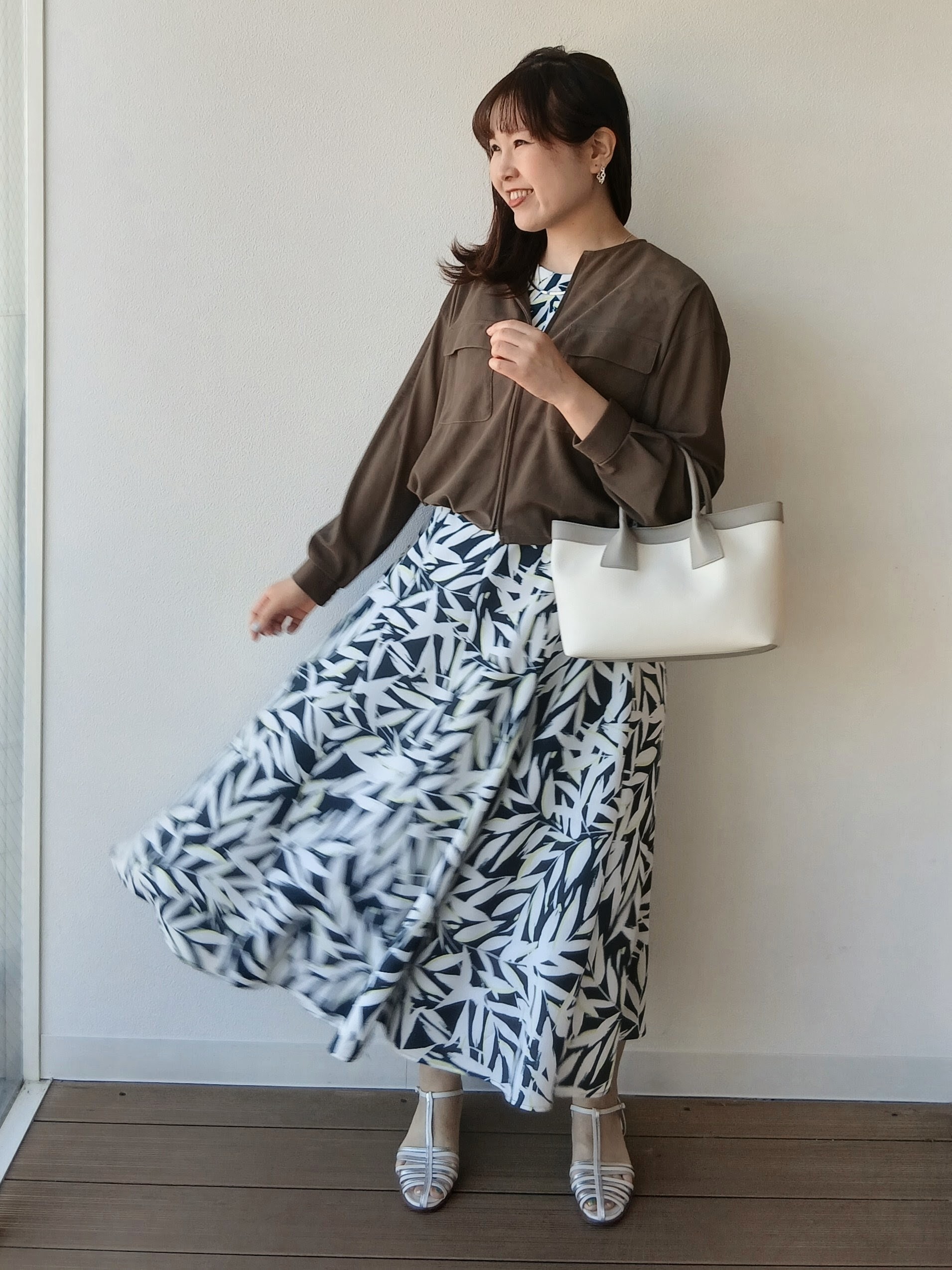なみきさんの「UNTITLED｜◆【洗える】シアーブルゾン」を使ったコーディネート
