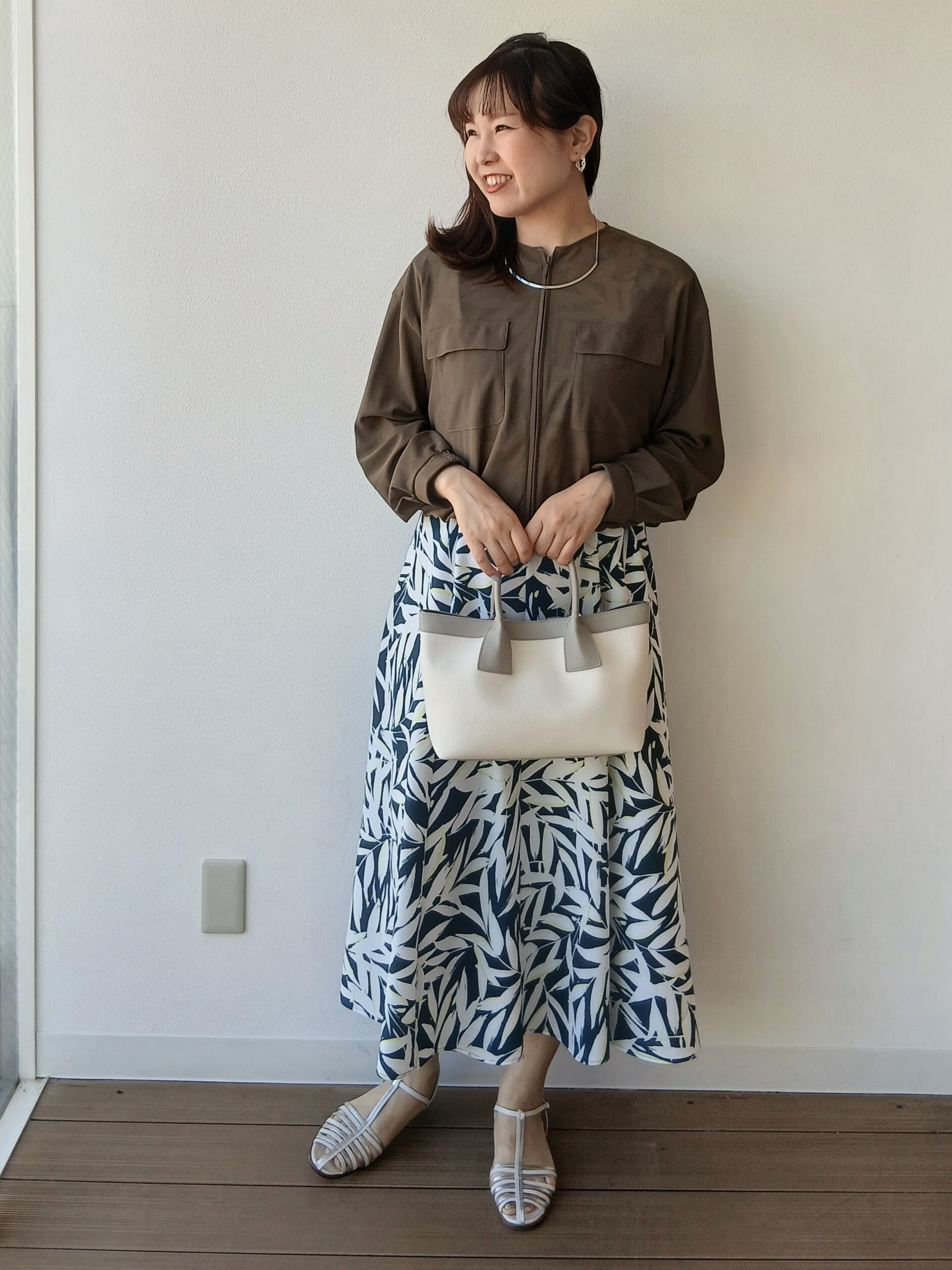 なみきさんの「UNTITLED｜◆【洗える】シアーブルゾン」を使ったコーディネート