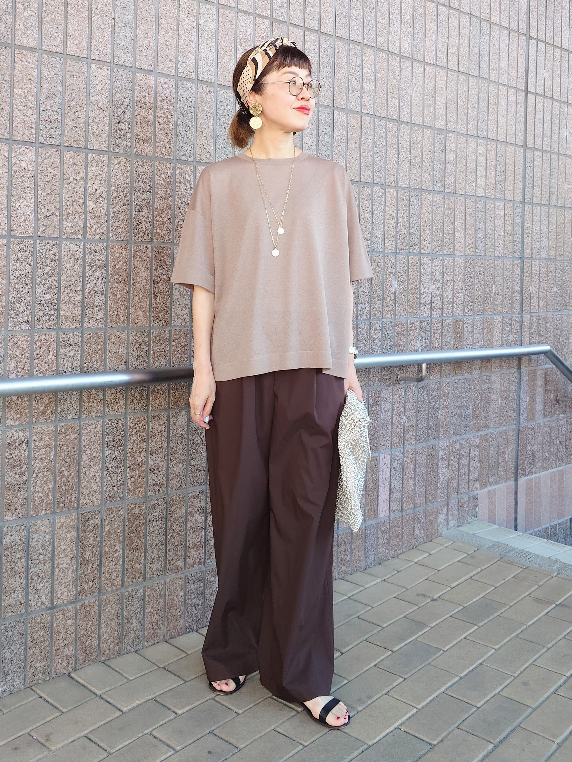 MUTSUKOさんの「UNTITLED｜【アンサンブル可/Tシャツ風/ゆったり】リラックスニットトップス」を使ったコーディネート