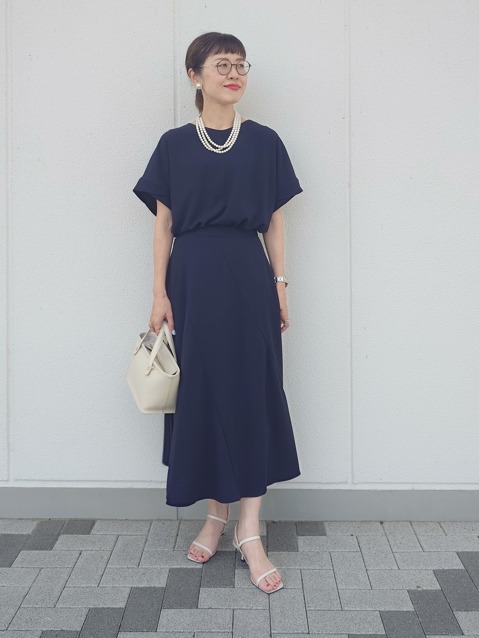 MUTSUKOさんの「UNTITLED｜【セットアップ可/UVカット/前後2WAY】リラクシーフレンチスリーブブラウス」を使ったコーディネート