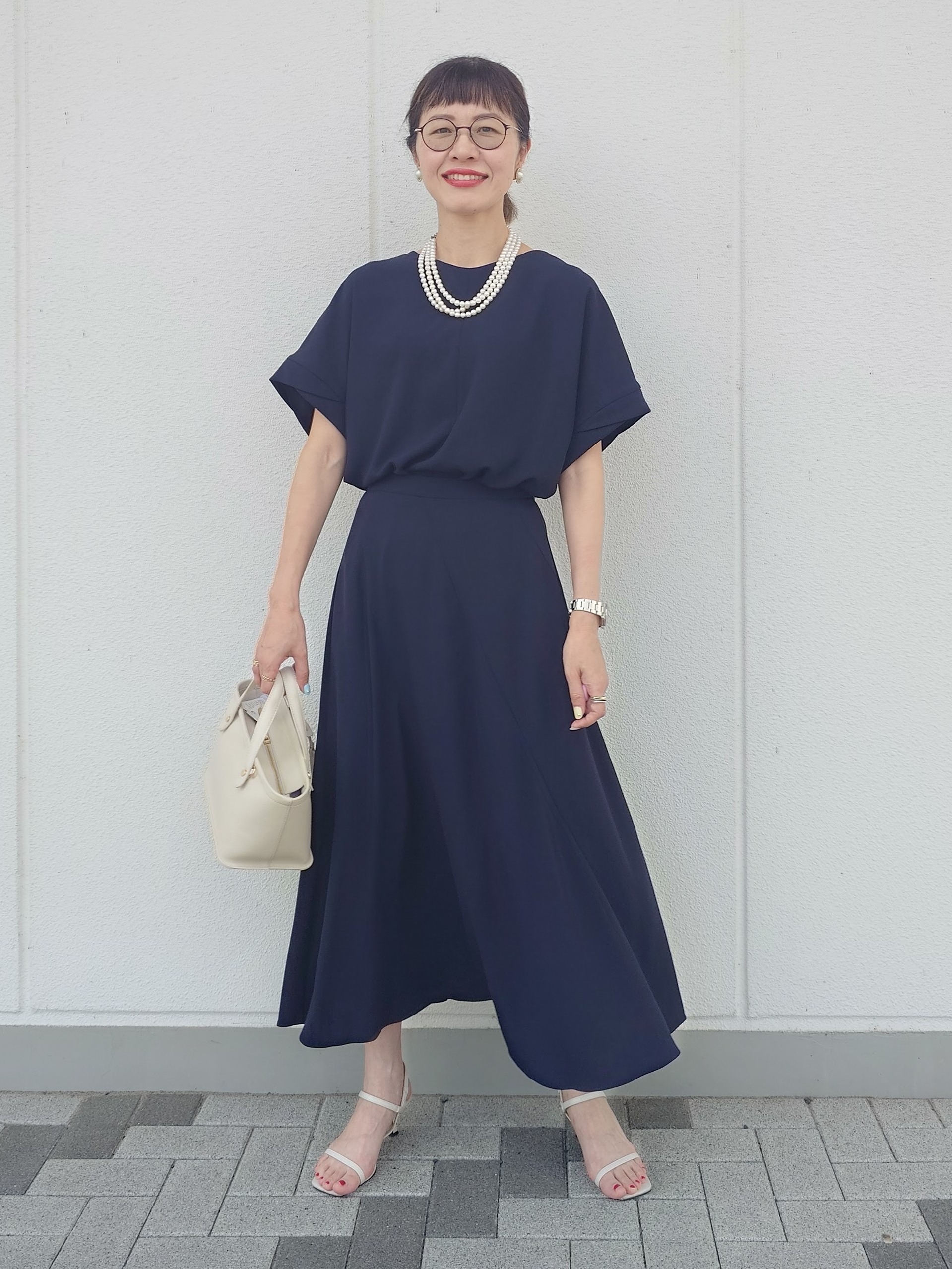 MUTSUKOさんの「UNTITLED｜【セットアップ可/UVカット/前後2WAY】リラクシーフレンチスリーブブラウス」を使ったコーディネート