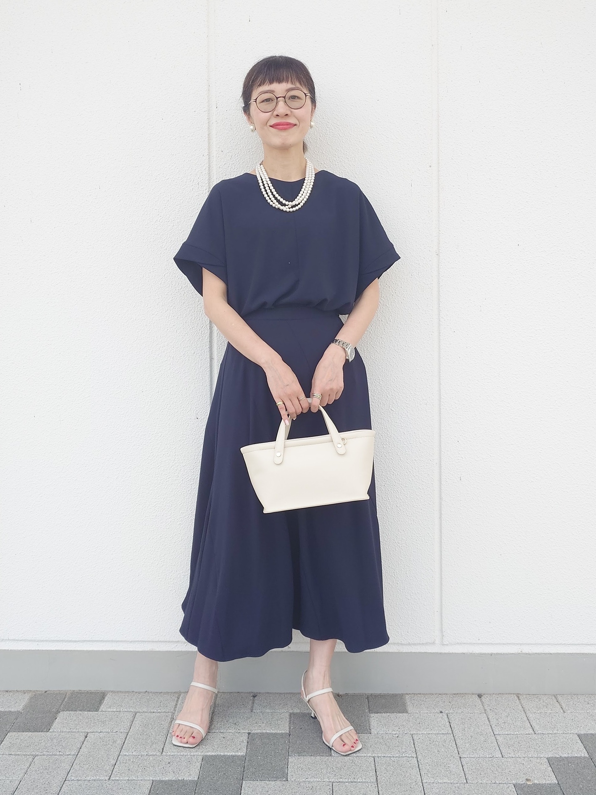 MUTSUKOさんの「UNTITLED｜【セットアップ可/UVカット/前後2WAY】リラクシーフレンチスリーブブラウス」を使ったコーディネート