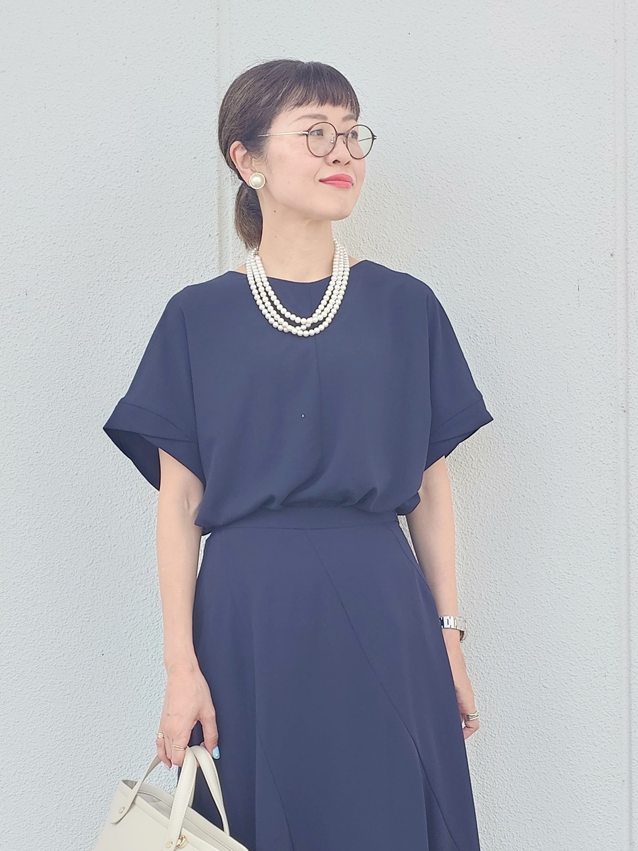 MUTSUKOさんの「UNTITLED｜【セットアップ可/UVカット/前後2WAY】リラクシーフレンチスリーブブラウス」を使ったコーディネート