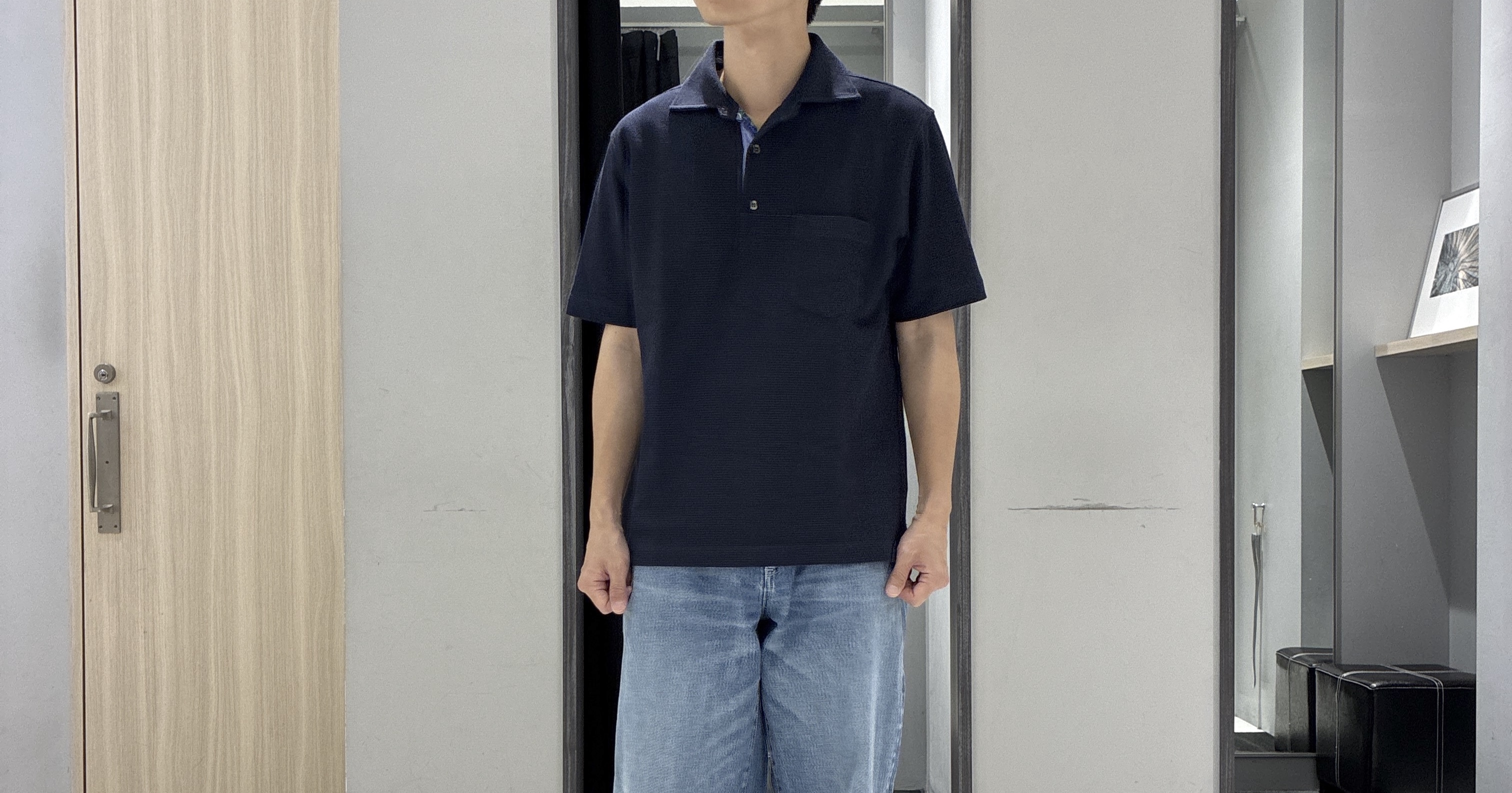 わいずみさんの「TAKEO KIKUCHI｜【抗菌防臭】ステイフレッシュ ポロシャツ」を使ったコーディネート