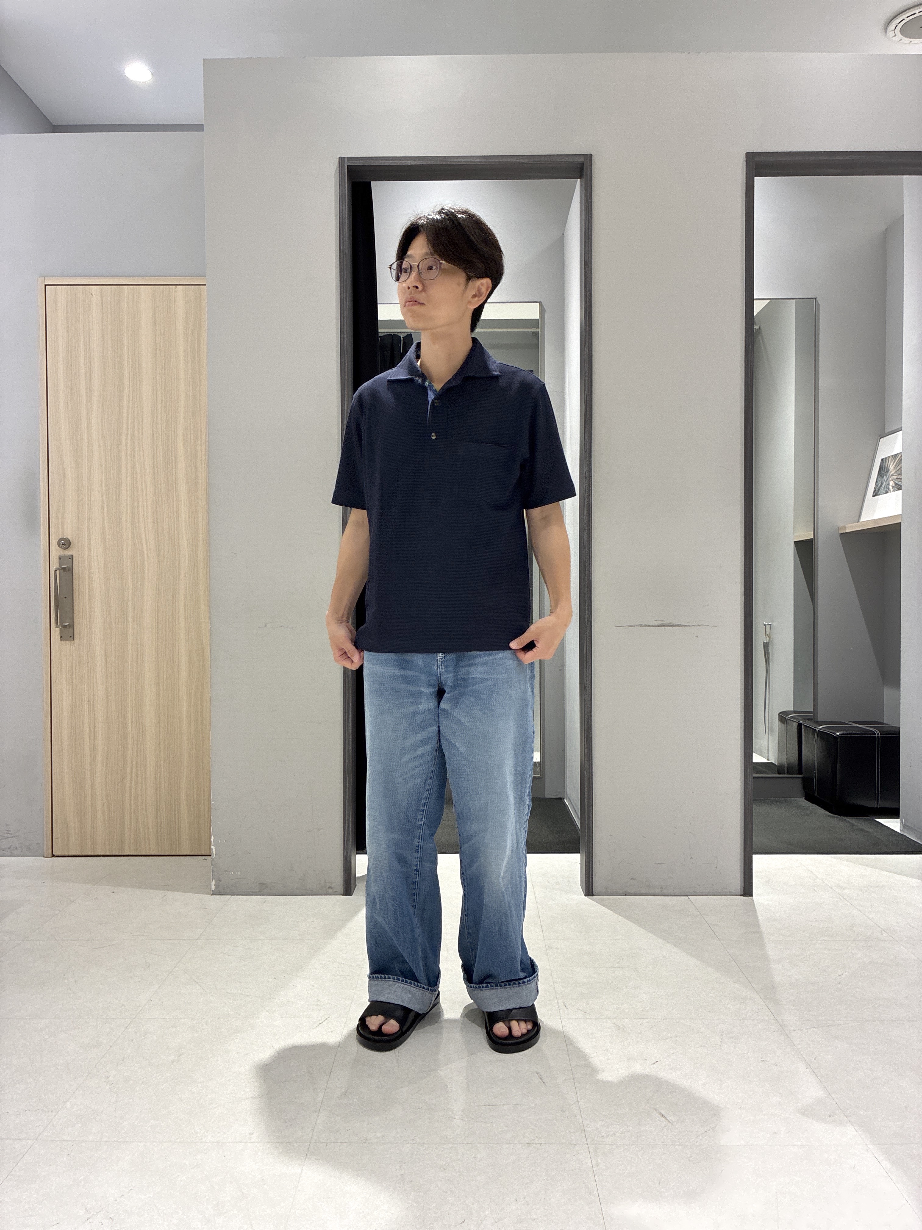 わいずみさんの「TAKEO KIKUCHI｜【抗菌防臭】ステイフレッシュ ポロシャツ」を使ったコーディネート