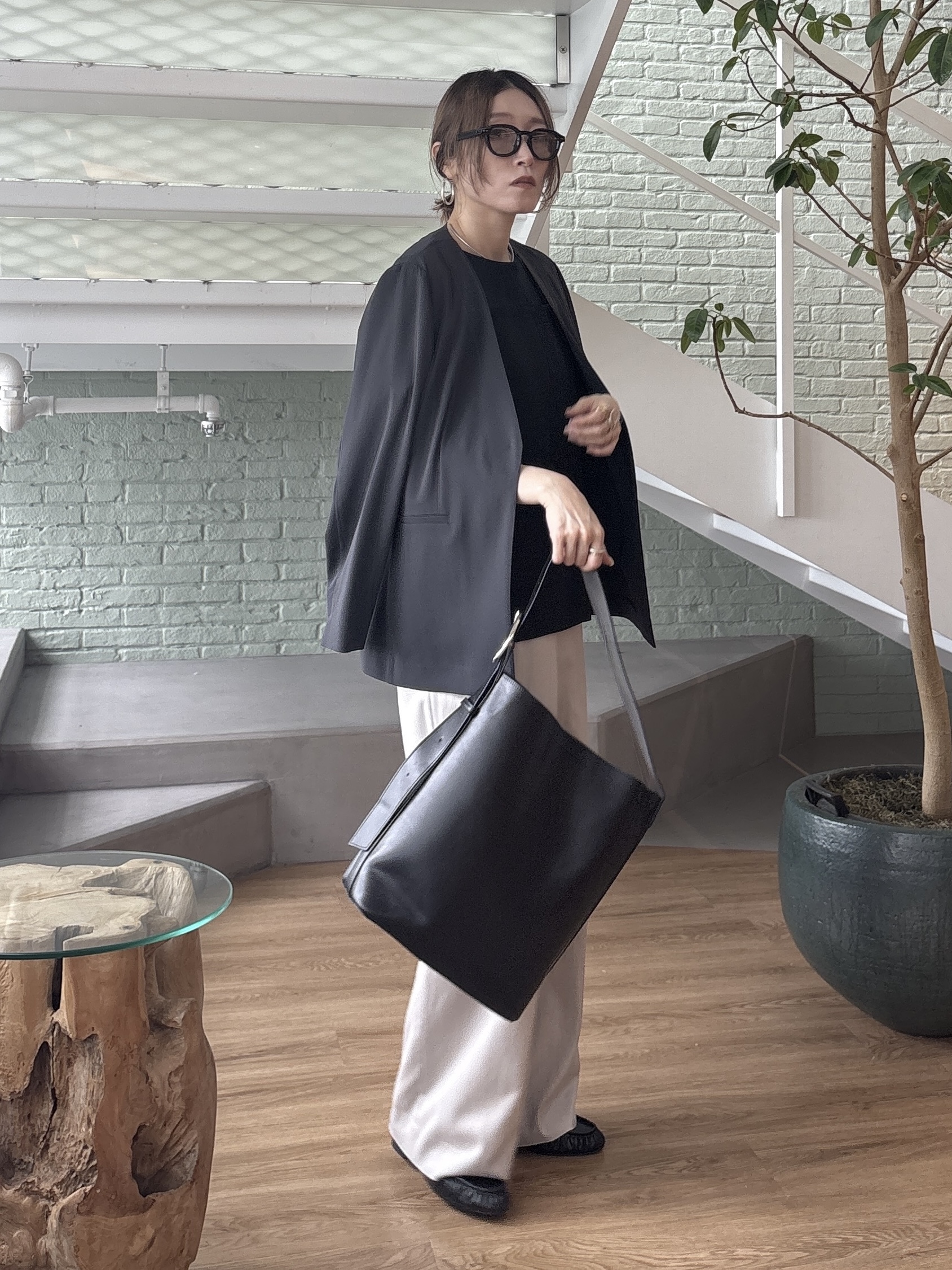 kotakiさんの「INDIVI｜【接触冷感／透湿／着る日傘】ノーカラージャケット」を使ったコーディネート