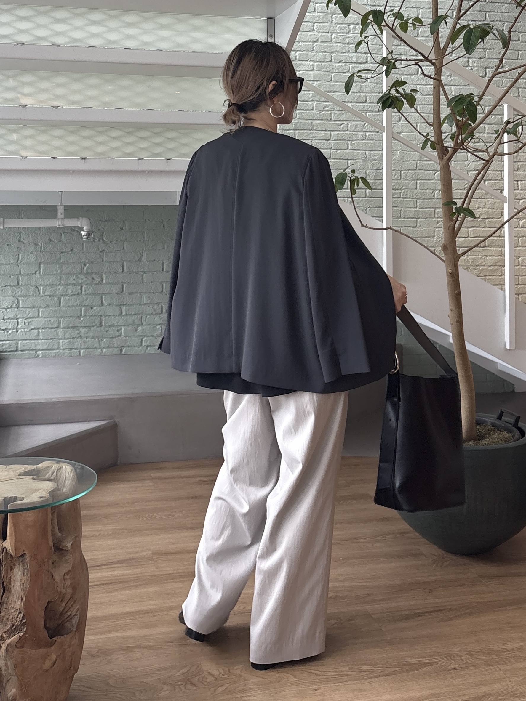 kotakiさんの「INDIVI｜【接触冷感／透湿／着る日傘】ノーカラージャケット」を使ったコーディネート