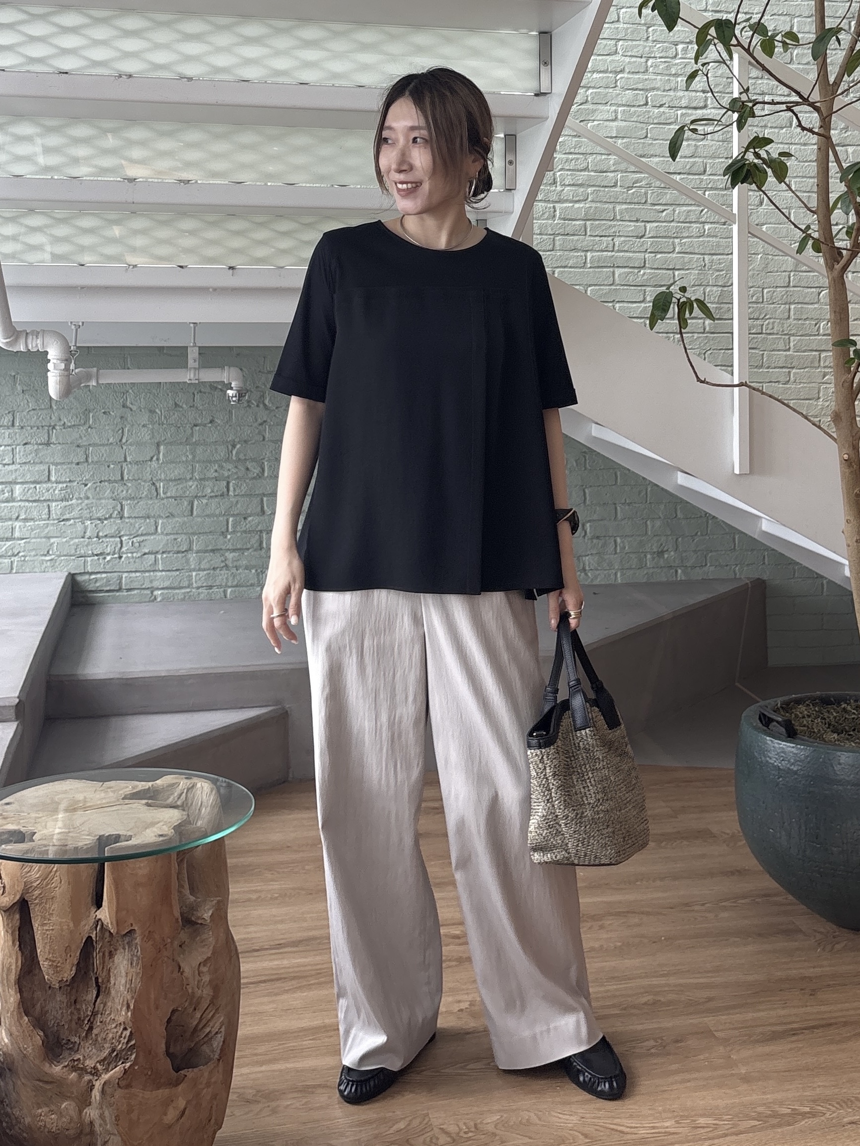 kotakiさんの「INDIVI｜【接触冷感／透湿／着る日傘】ノーカラージャケット」を使ったコーディネート