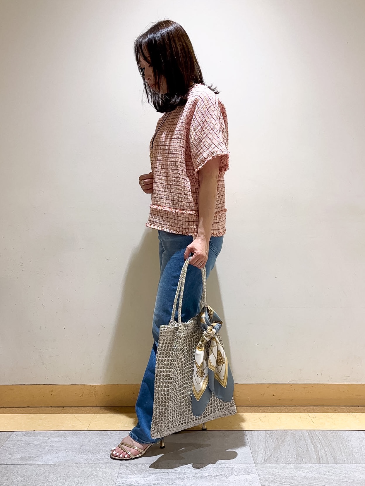 sattoさんの「UNTITLED｜◆ファンシーツイードブラウス」を使ったコーディネート