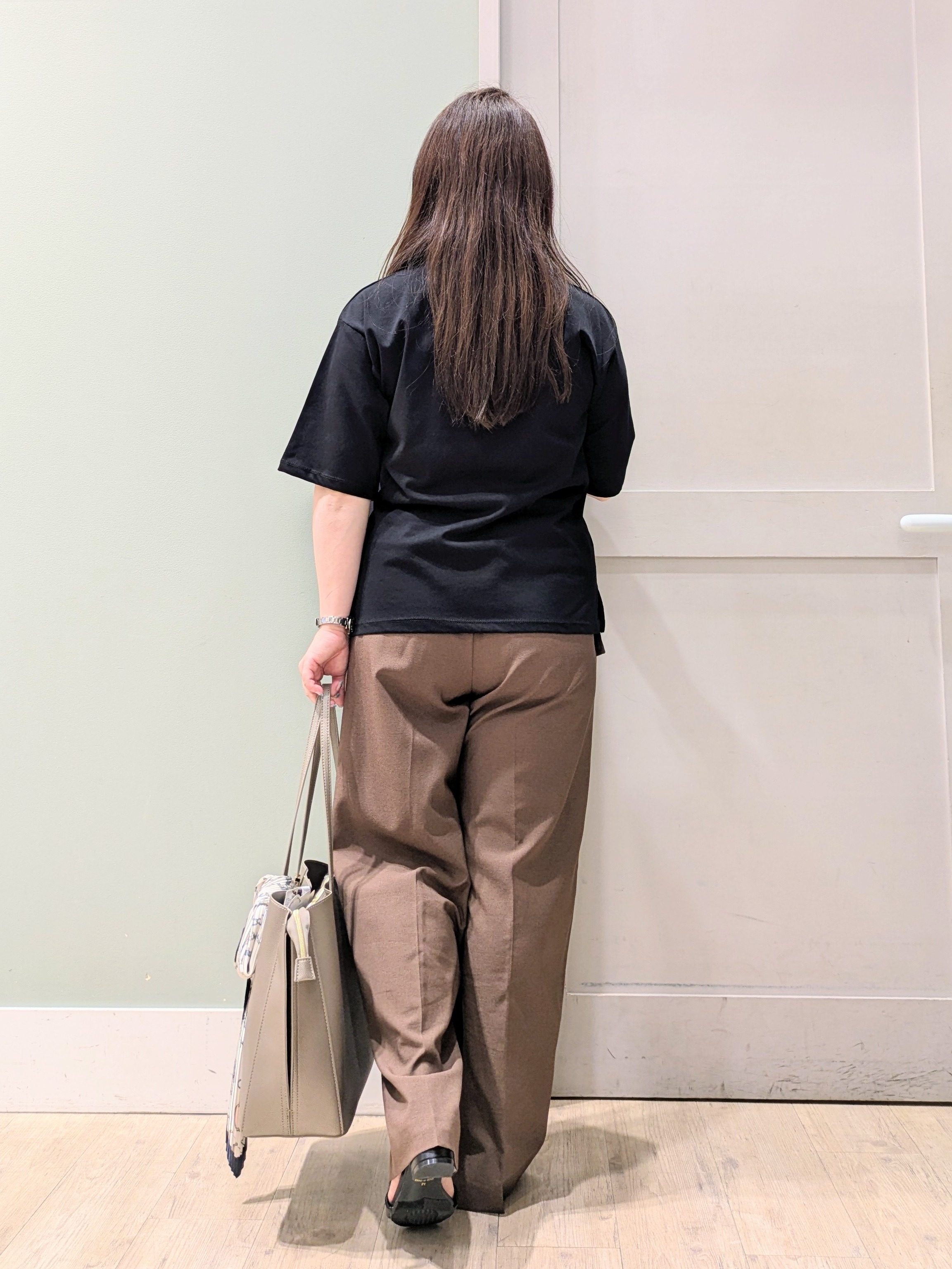 チグ♪さんの「grove｜【UVカット/接触冷感】プリントアソート5分袖Tシャツ」を使ったコーディネート