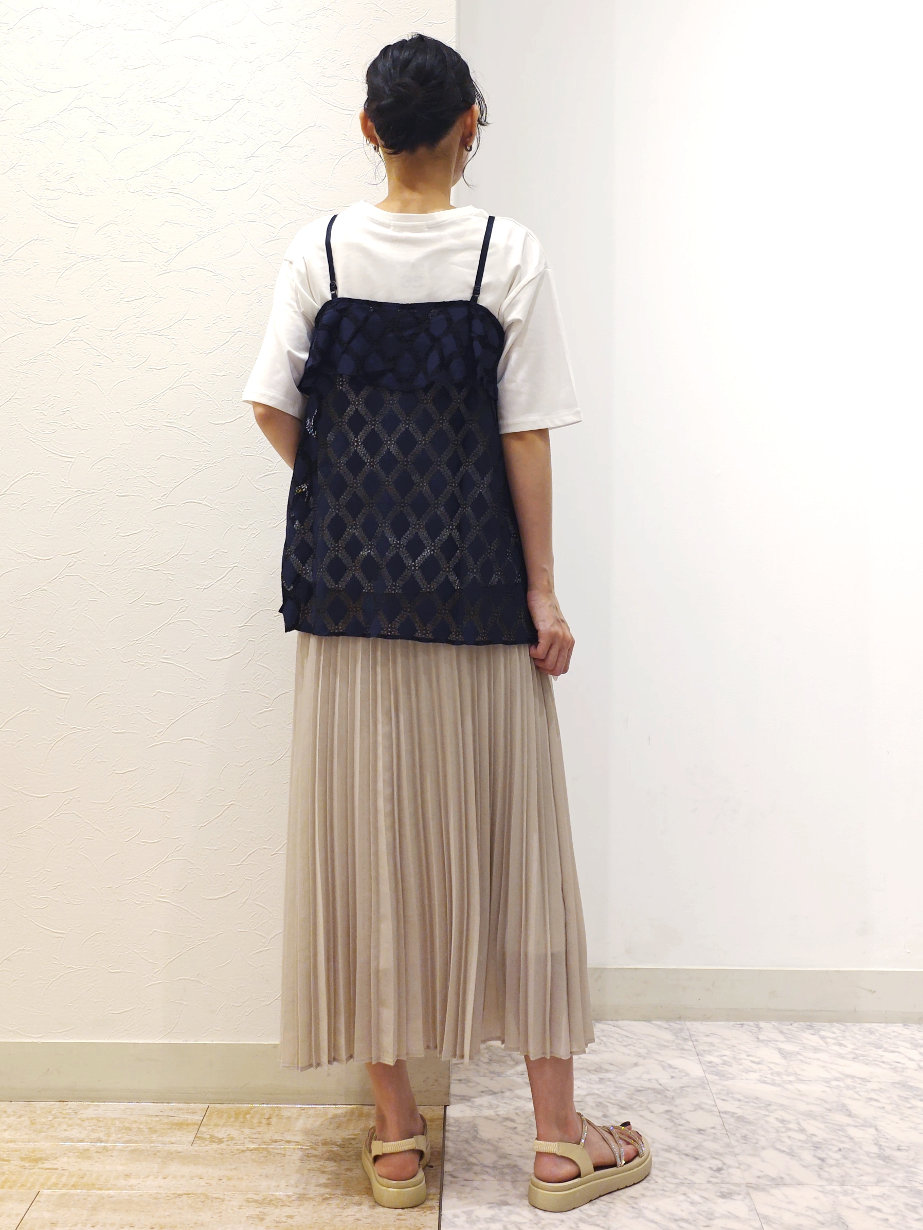ケイさんの「grove｜【UVカット/接触冷感】プリントアソート5分袖Tシャツ」を使ったコーディネート