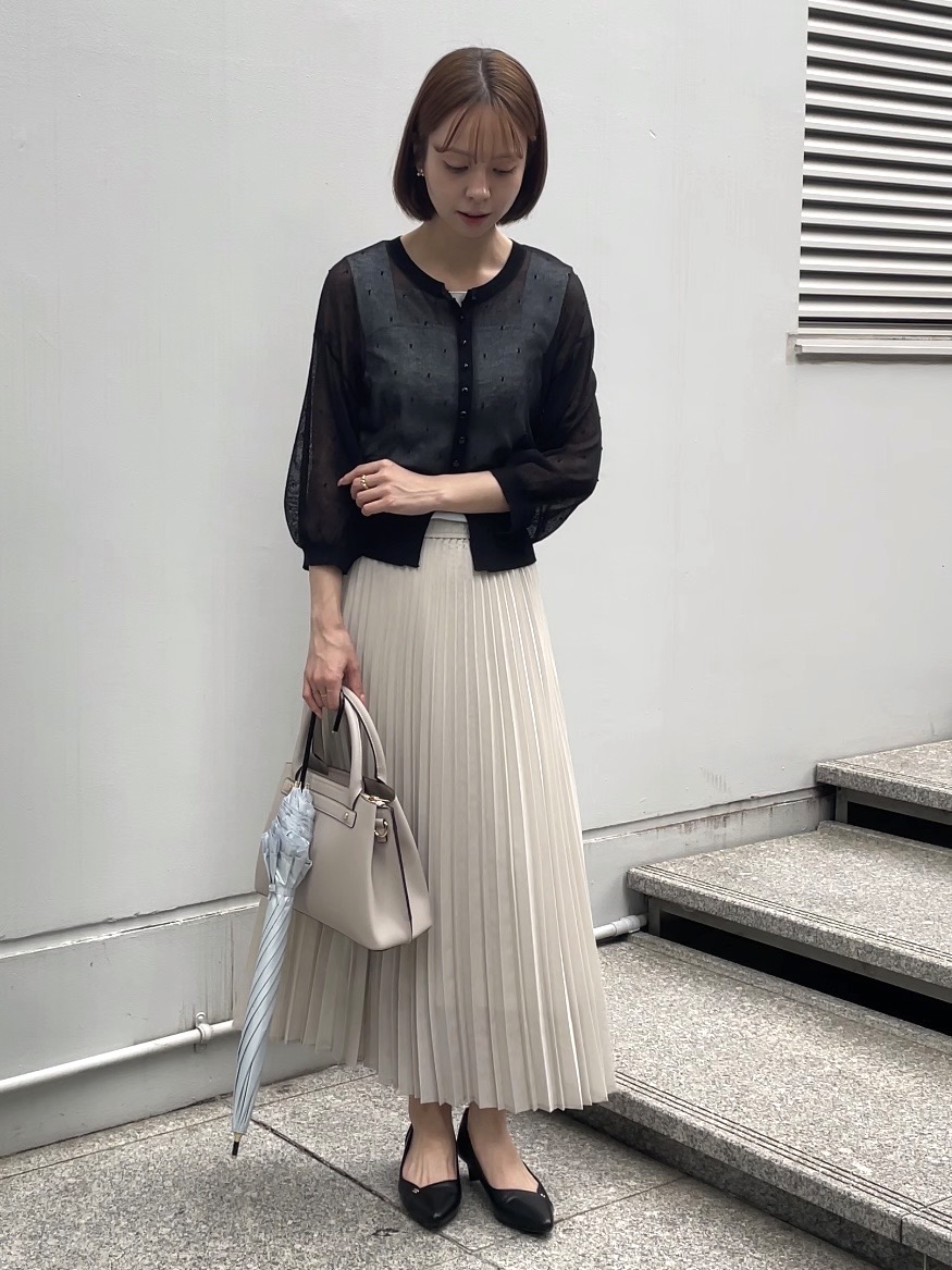 NATSUMIさんの「grove｜【貴島明日香さん着用】シアードッキングスクエアタンク」を使ったコーディネート
