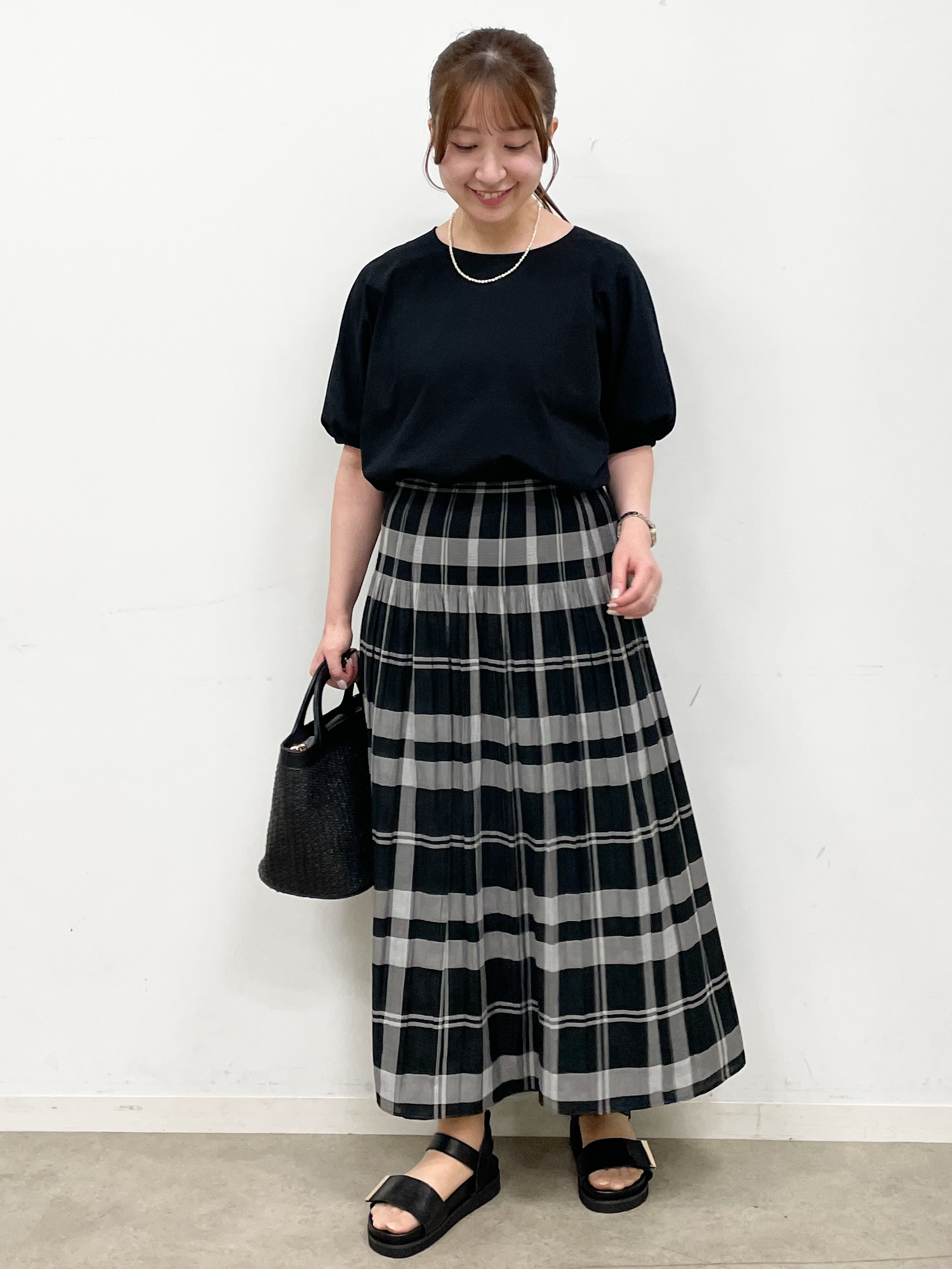 mikikoさんの「Reflect｜【UVカット／接触冷感／吸水速乾】ギャザースリーブカットソー」を使ったコーディネート