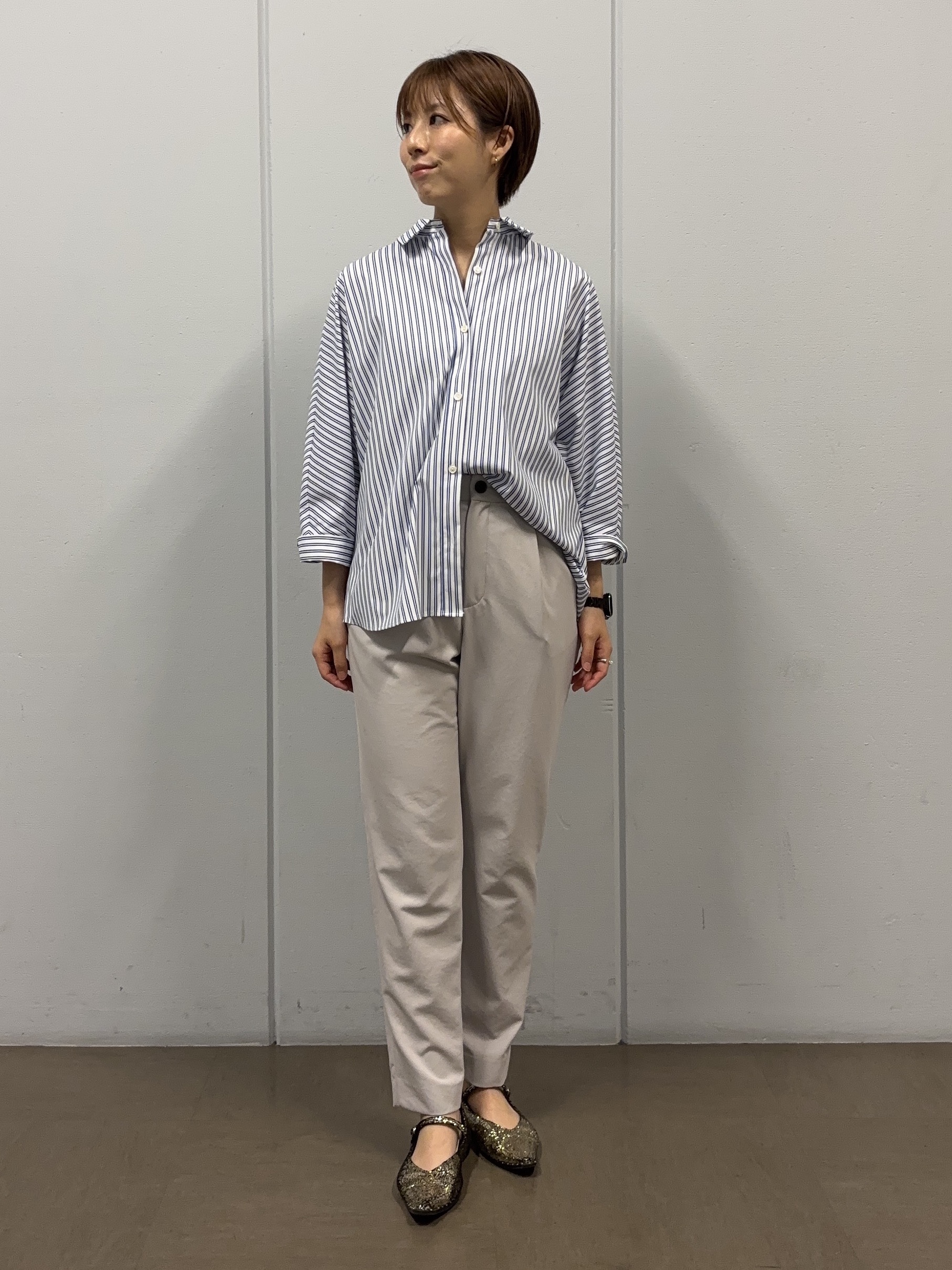 tsujiさんの「UNTITLED｜【接触冷感/吸水速乾/UVカット】ドルマンスリーブシャツ」を使ったコーディネート