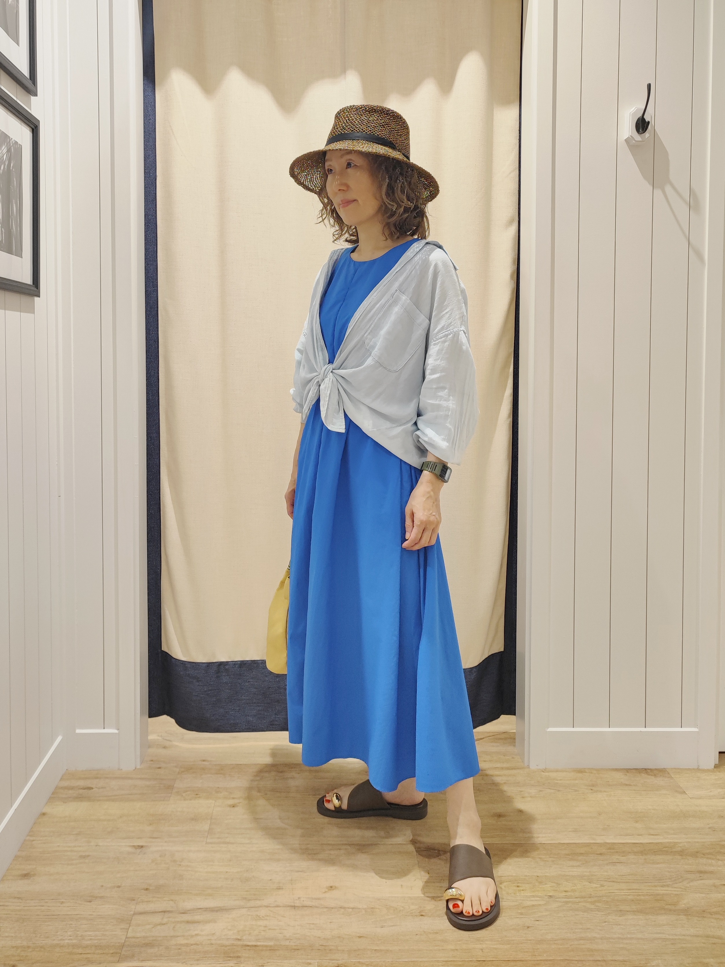 toyaさんの「Dessin｜【撥水】Aラインナイロンワンピース」を使ったコーディネート