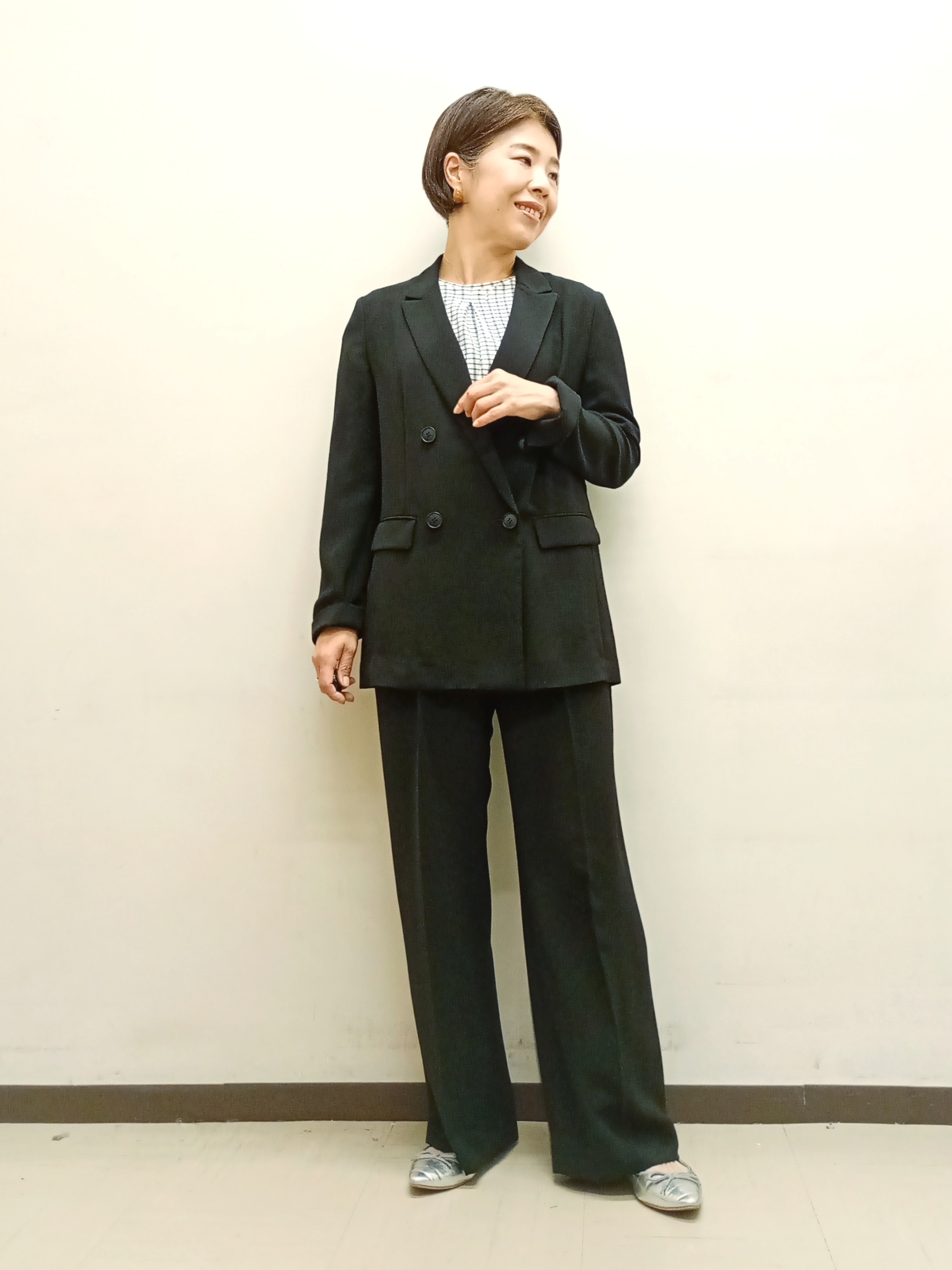 Kさんの「INDIVI｜【洗える／多機能／SETUP可】着る日傘ダブルジャケット」を使ったコーディネート