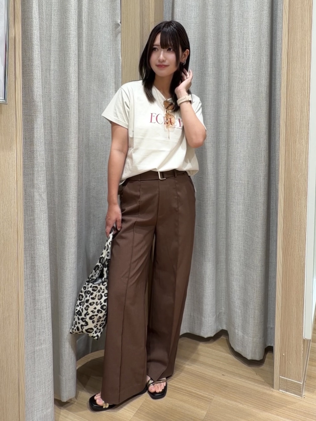 Fumikaさんの「grove｜【遮熱／吸水速乾／UVカット】ベーシックロゴTシャツ」を使ったコーディネート