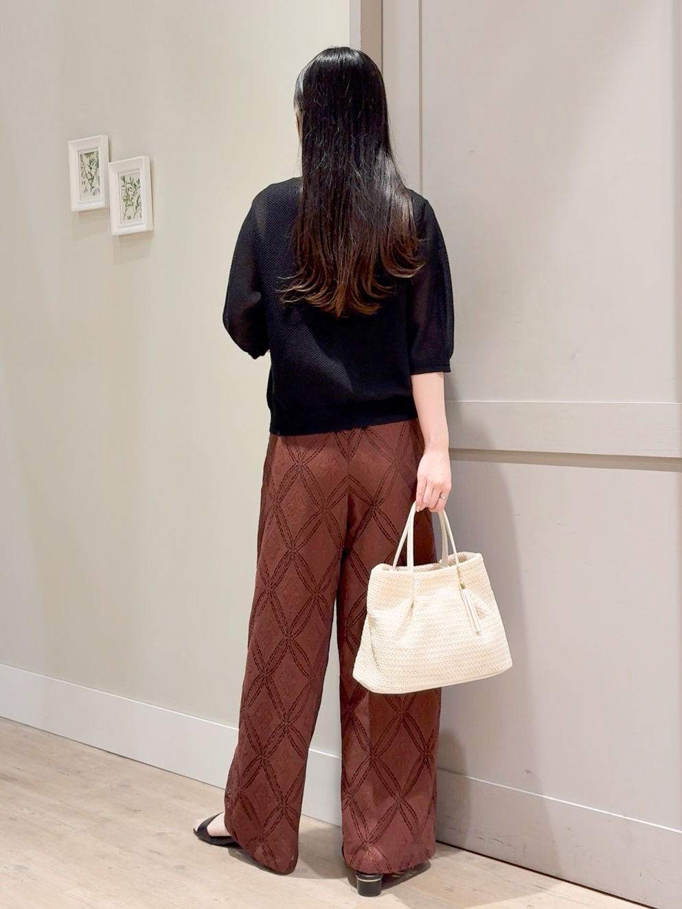 Mayuさんの「grove｜【洗える】透けない、大人のメッシュカーディガン」を使ったコーディネート