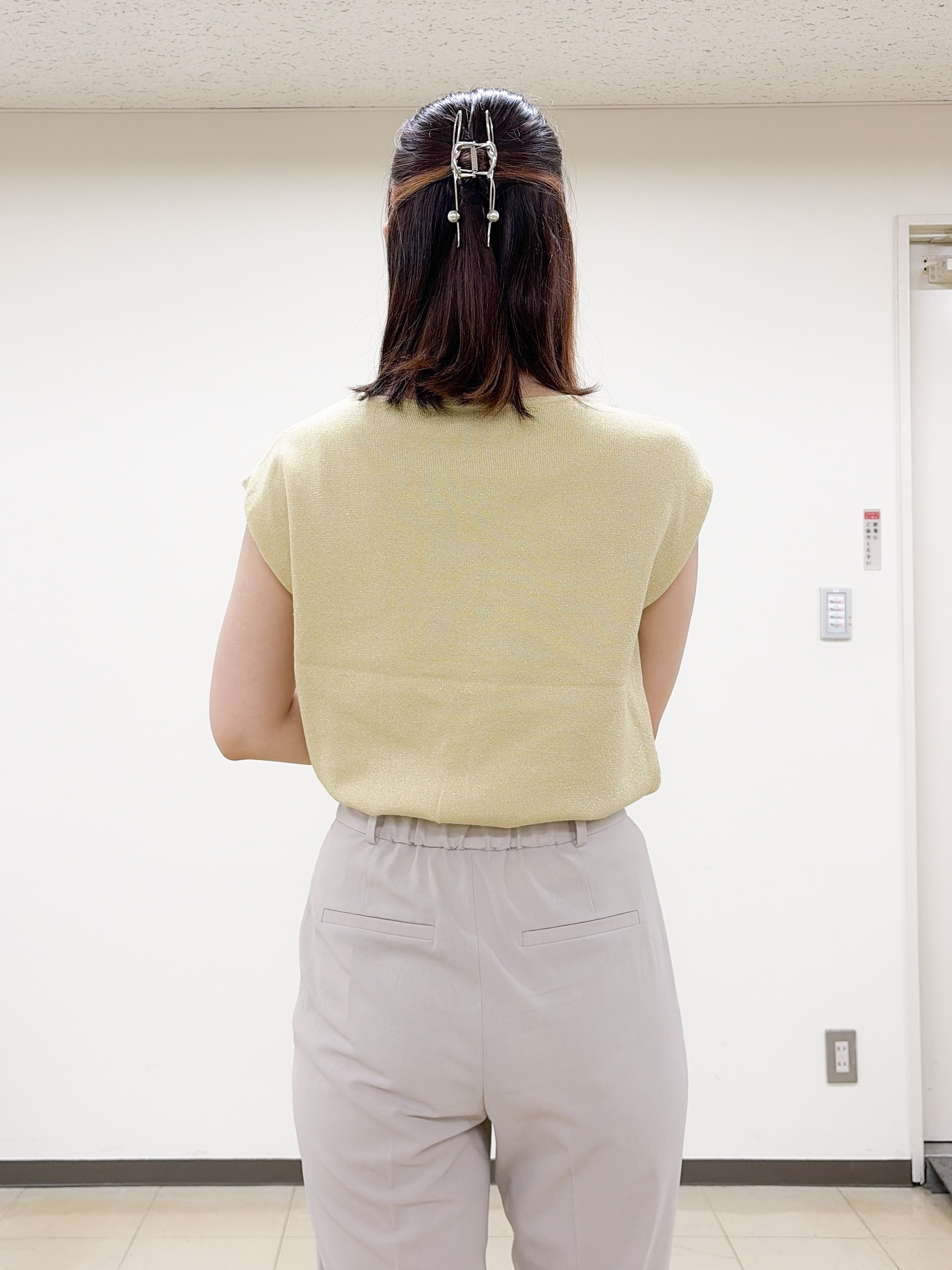 yurinaさんの「index｜マルチボーダーアソートニット【洗濯機OK／抗ピリング】」を使ったコーディネート