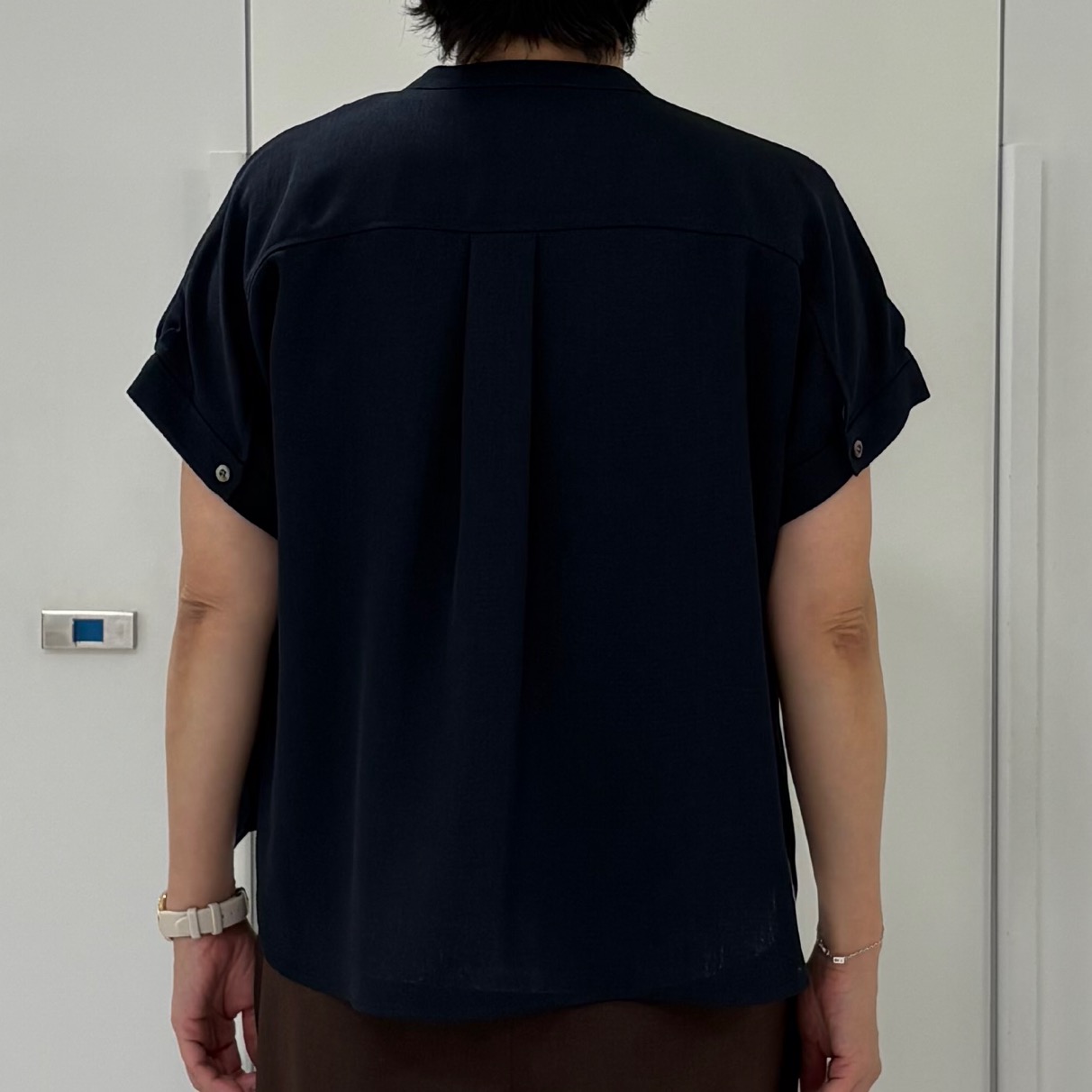 hIさんの「COUP DE CHANCE｜【手洗い可／日本製】半袖ロゴTシャツ」を使ったコーディネート