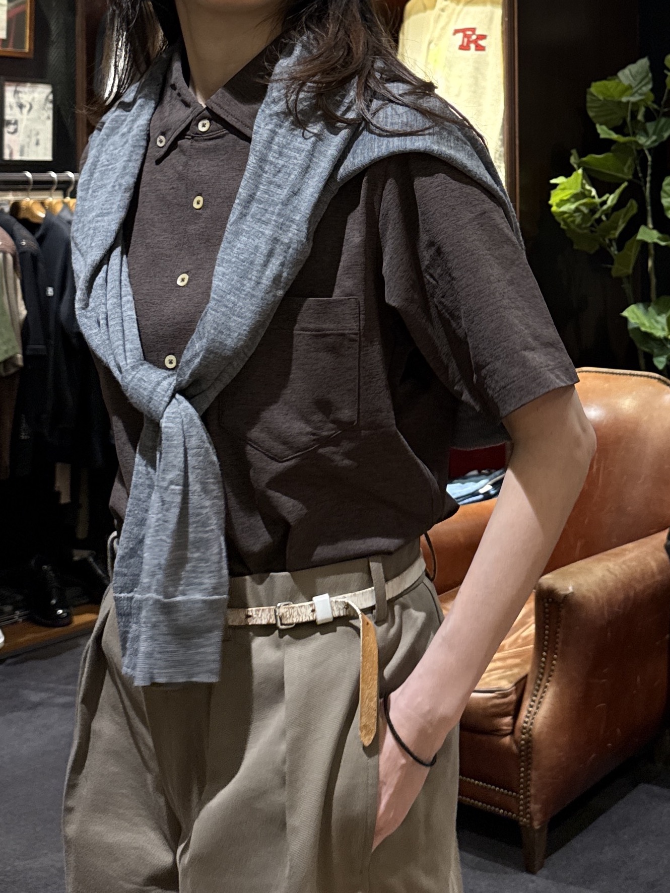神野（jinno）さんの「TAKEO KIKUCHI｜【汗染み軽減/接触冷感】ビズ ポロシャツ」を使ったコーディネート