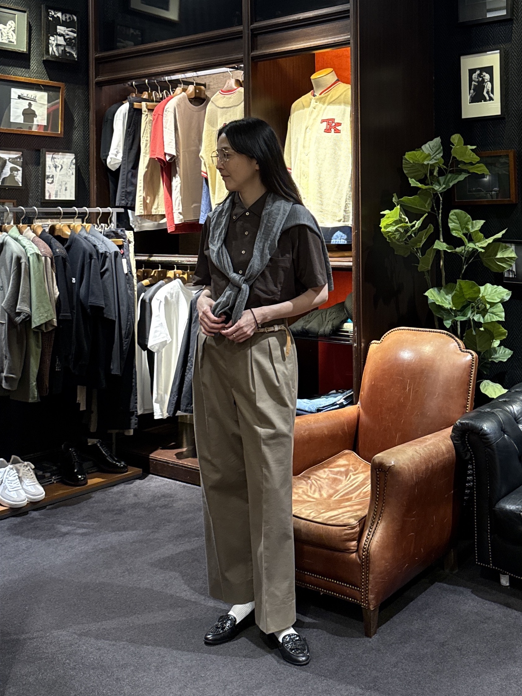 神野（jinno）さんの「TAKEO KIKUCHI｜【汗染み軽減/接触冷感】ビズ ポロシャツ」を使ったコーディネート