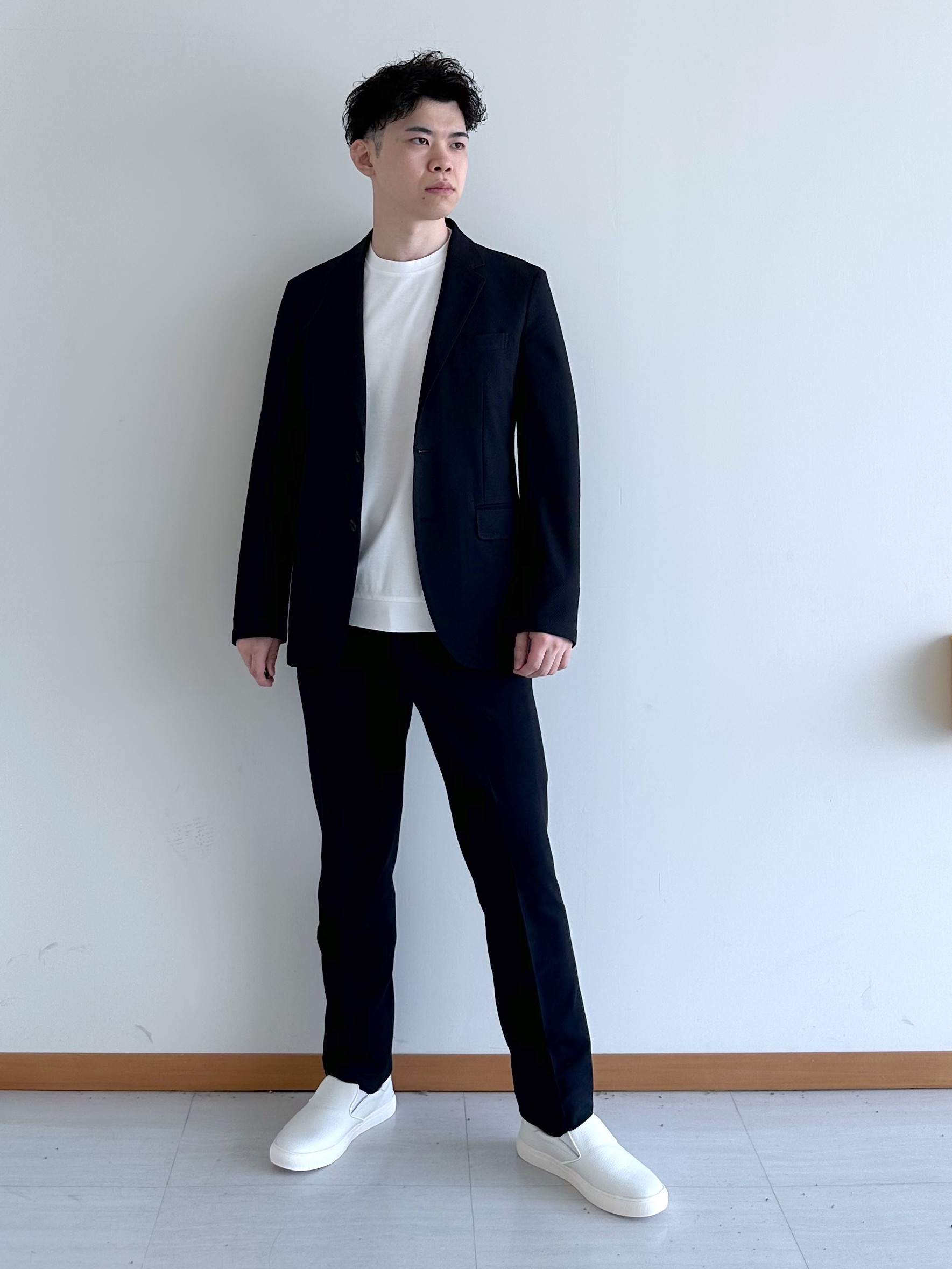イッシーさんの「TAKEO KIKUCHI｜【抗菌防臭】CALCULO（R）ジャージ ジャケット」を使ったコーディネート