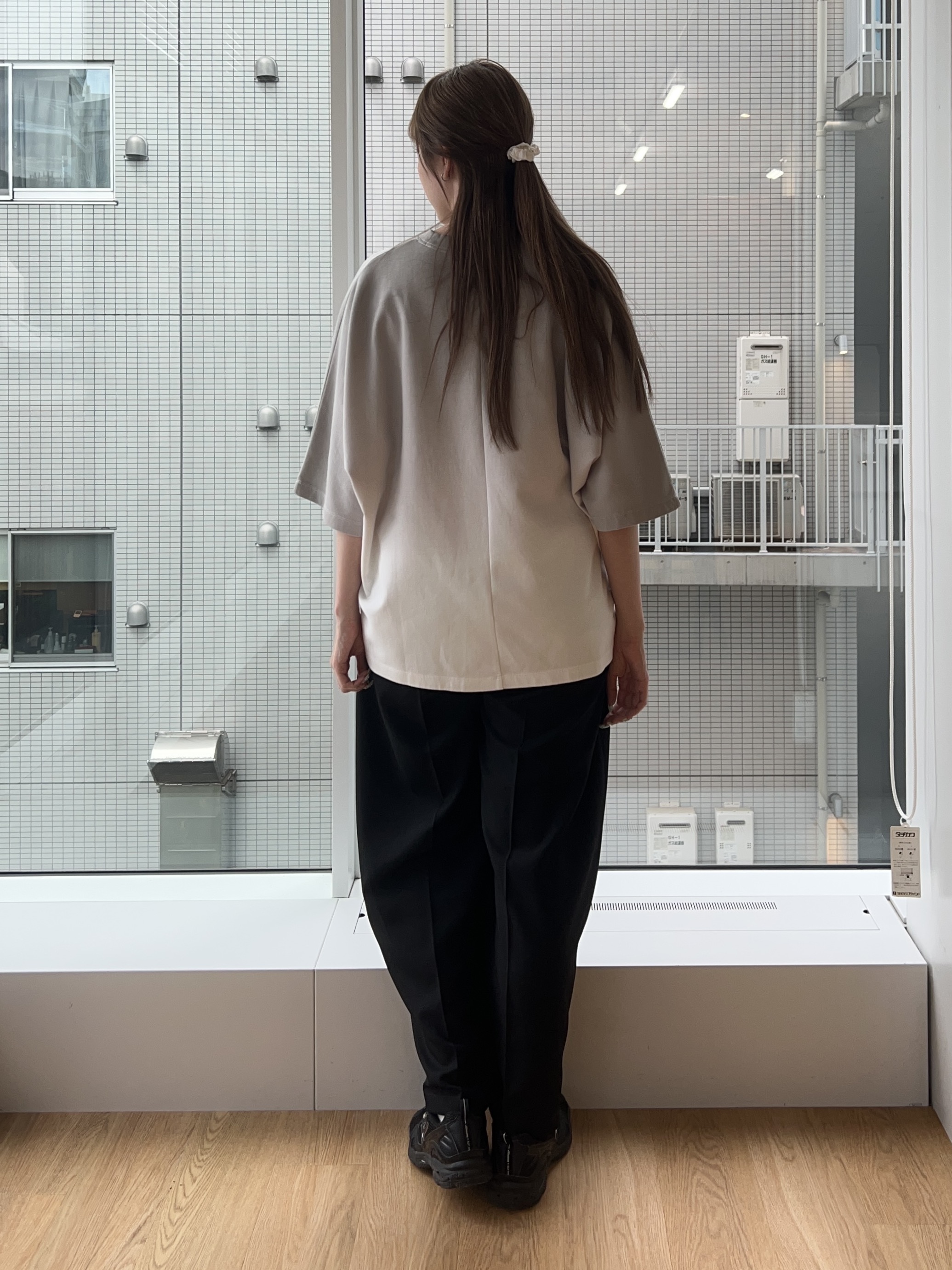 mさんの「tk.TAKEO KIKUCHI｜【人気商品！】グラデーションドルマンカットソー　ウォッシャブル/柔らかタッチ/ふっくら/ドルマンスリ」を使ったコーディネート