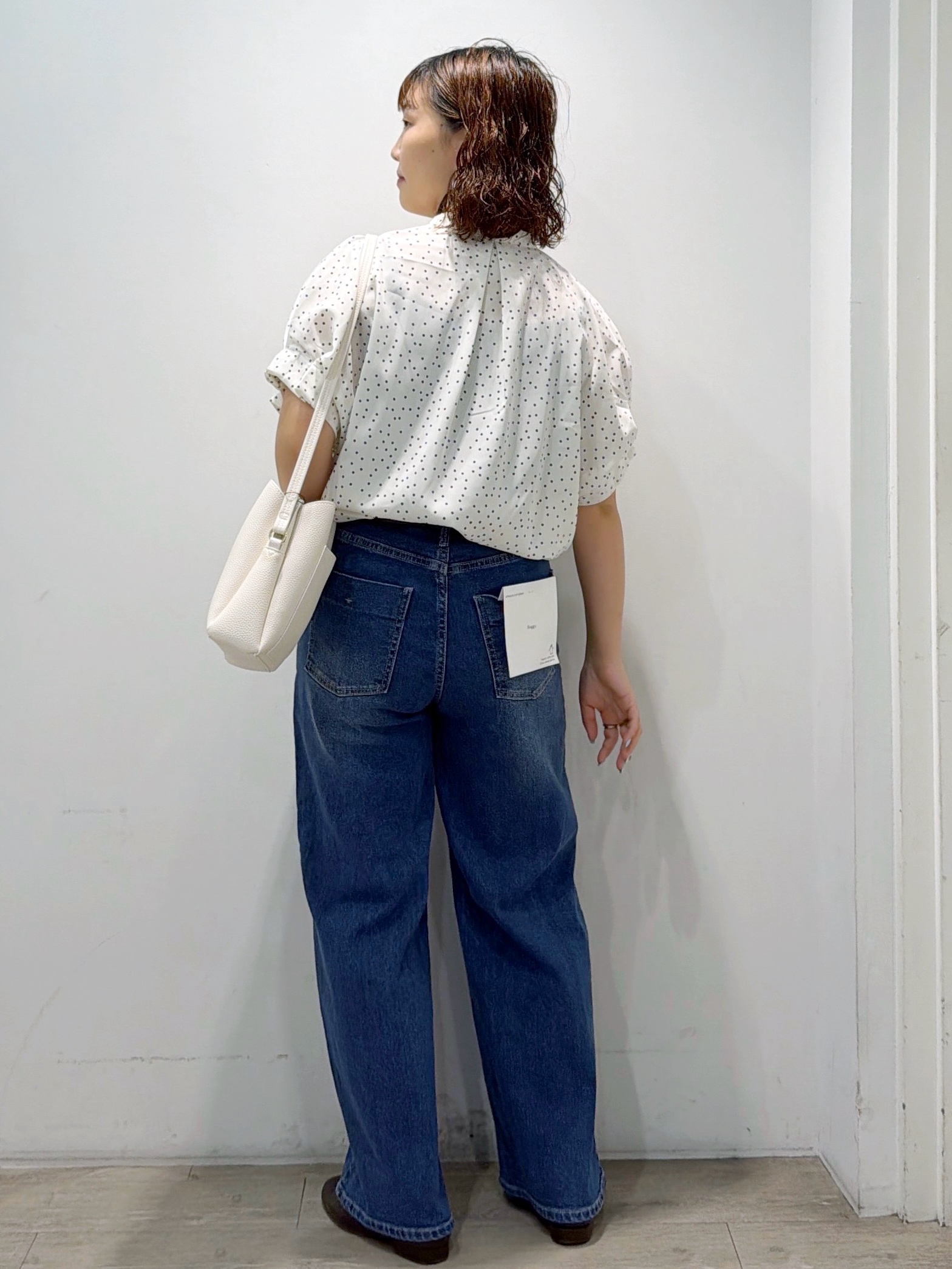 sumicaさんの「OPAQUE.CLIP｜タックスリーブ プリントブラウス《イージーアイロン／洗濯機OK》」を使ったコーディネート