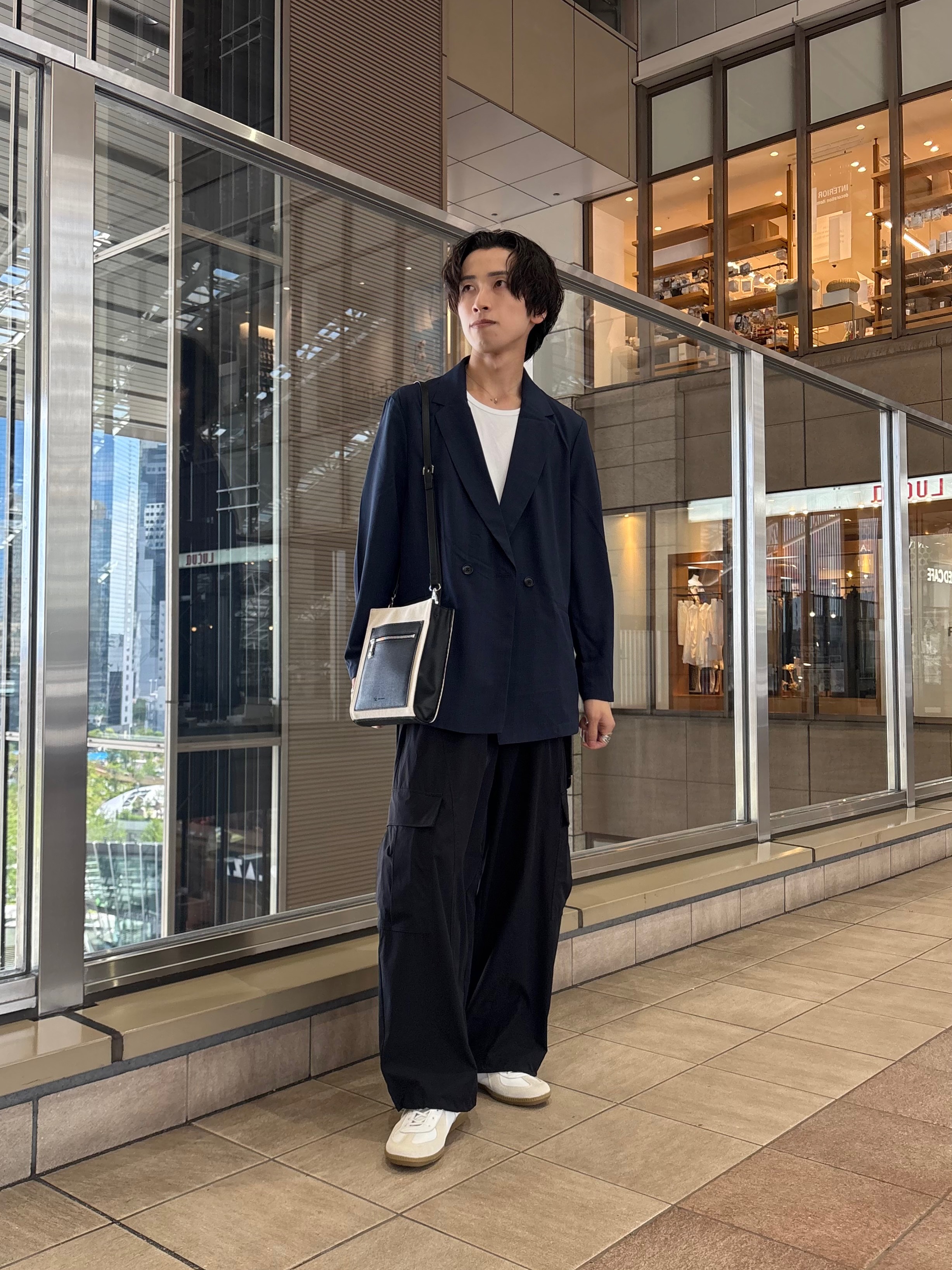 ナノシーさんの「tk.TAKEO KIKUCHI｜【昨年ランキング1位！】AIRY DRY アソートセットアップ/上下2点セット/吸水速乾/UVカット」を使ったコーディネート