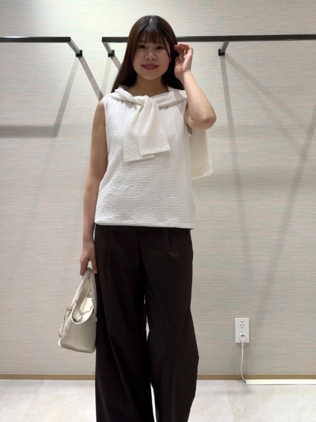 nanaさんの「UNTITLED｜◆【アンサンブル可】ポコポコカーディガン」を使ったコーディネート