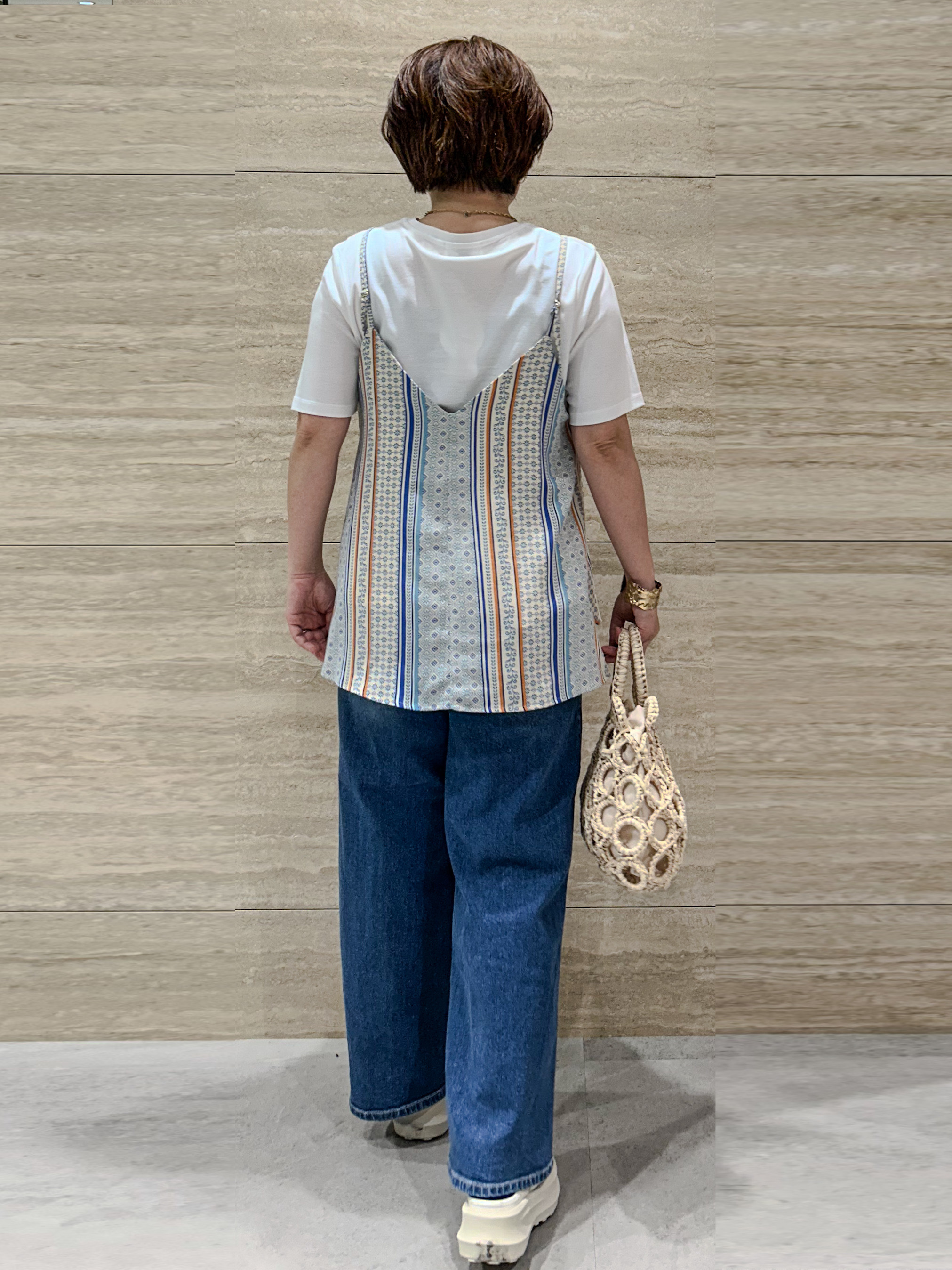 NAMIさんの「OPAQUE.CLIP｜ベーシックTシャツ／オーガニックコットン混【洗濯機OK】」を使ったコーディネート